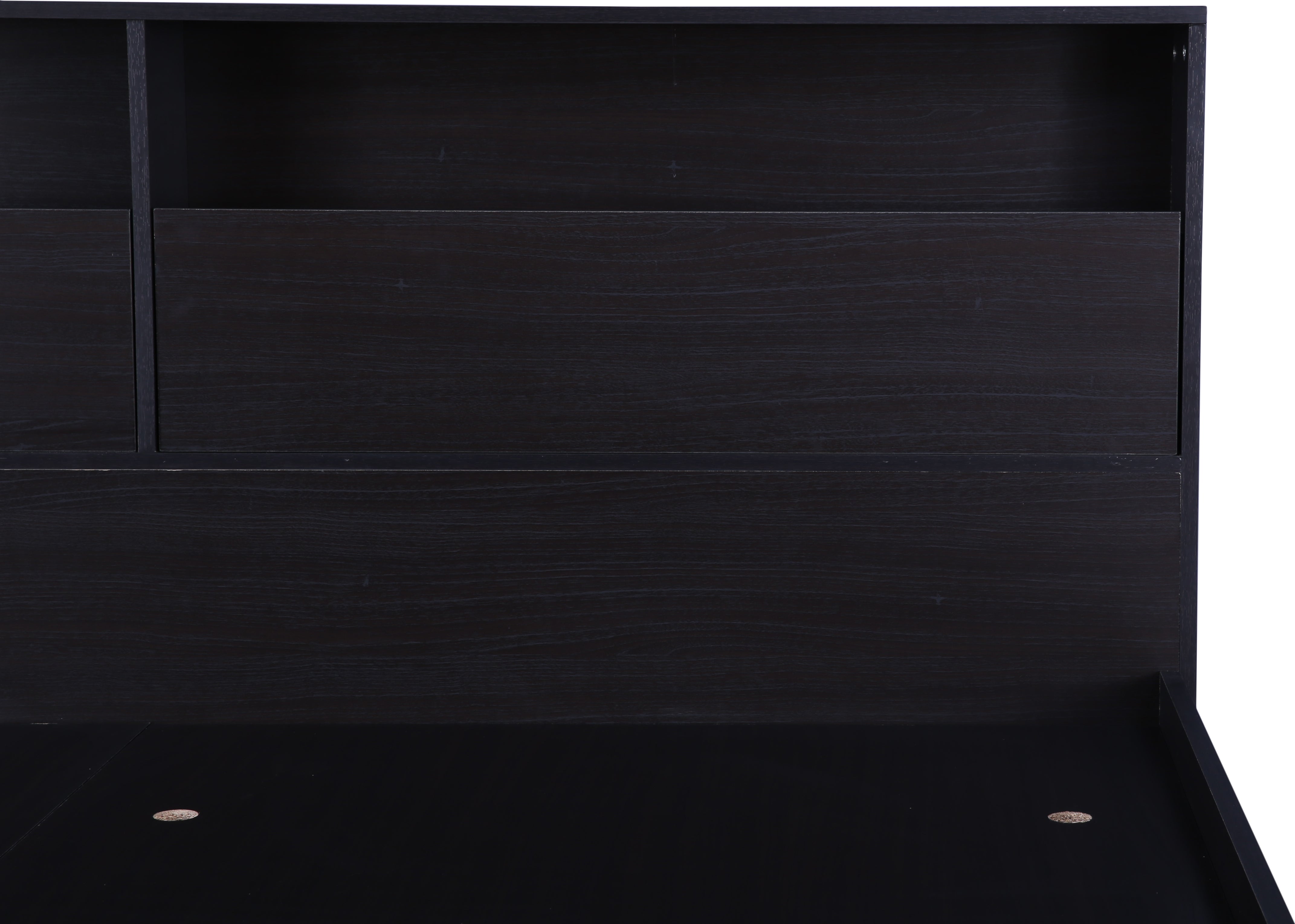 Alex King bed with Box storage in Dark Walnut Colour