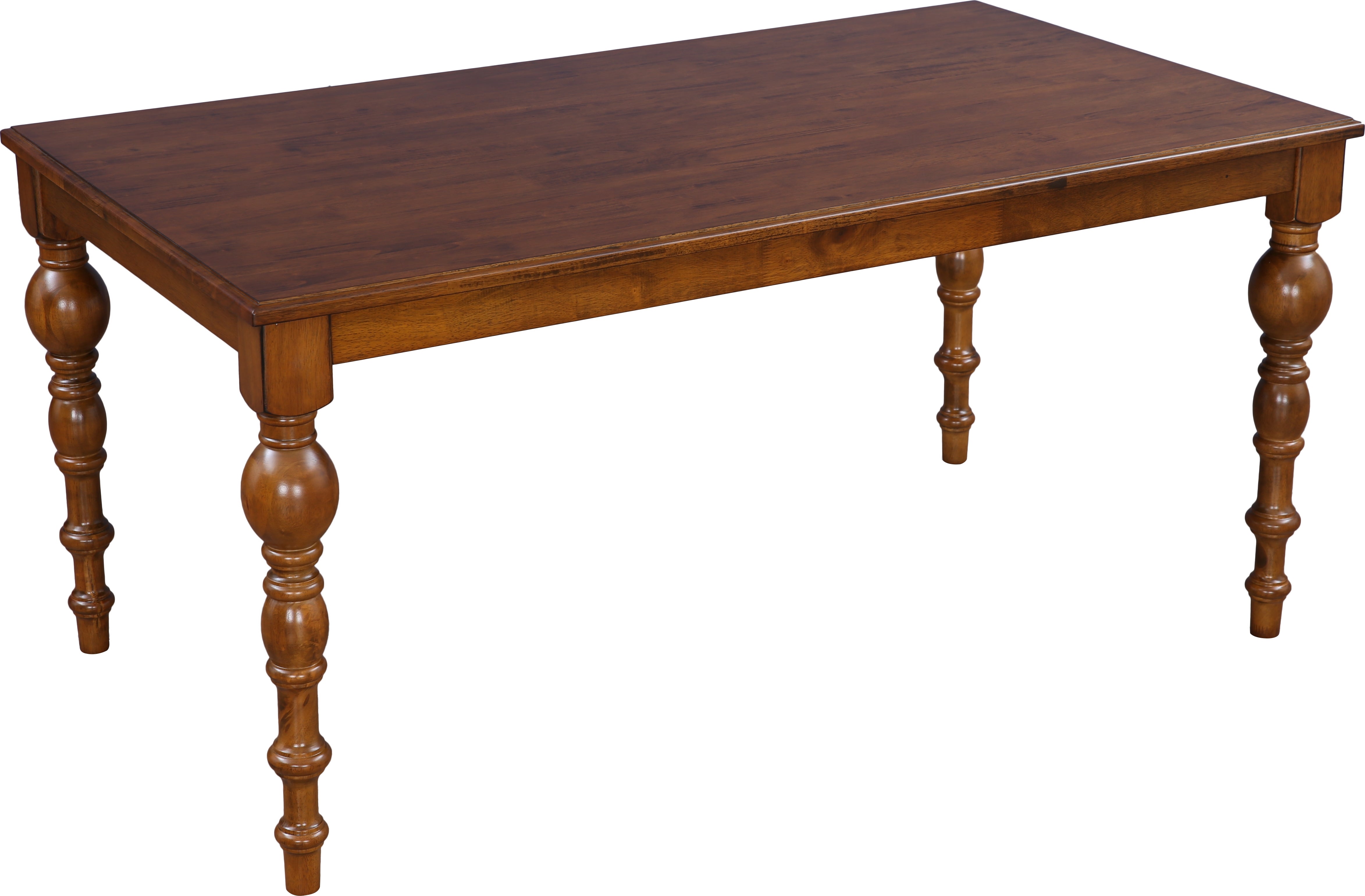 Tobago Solidwood 6 Seater Dining Table in Antique Walnut Colour