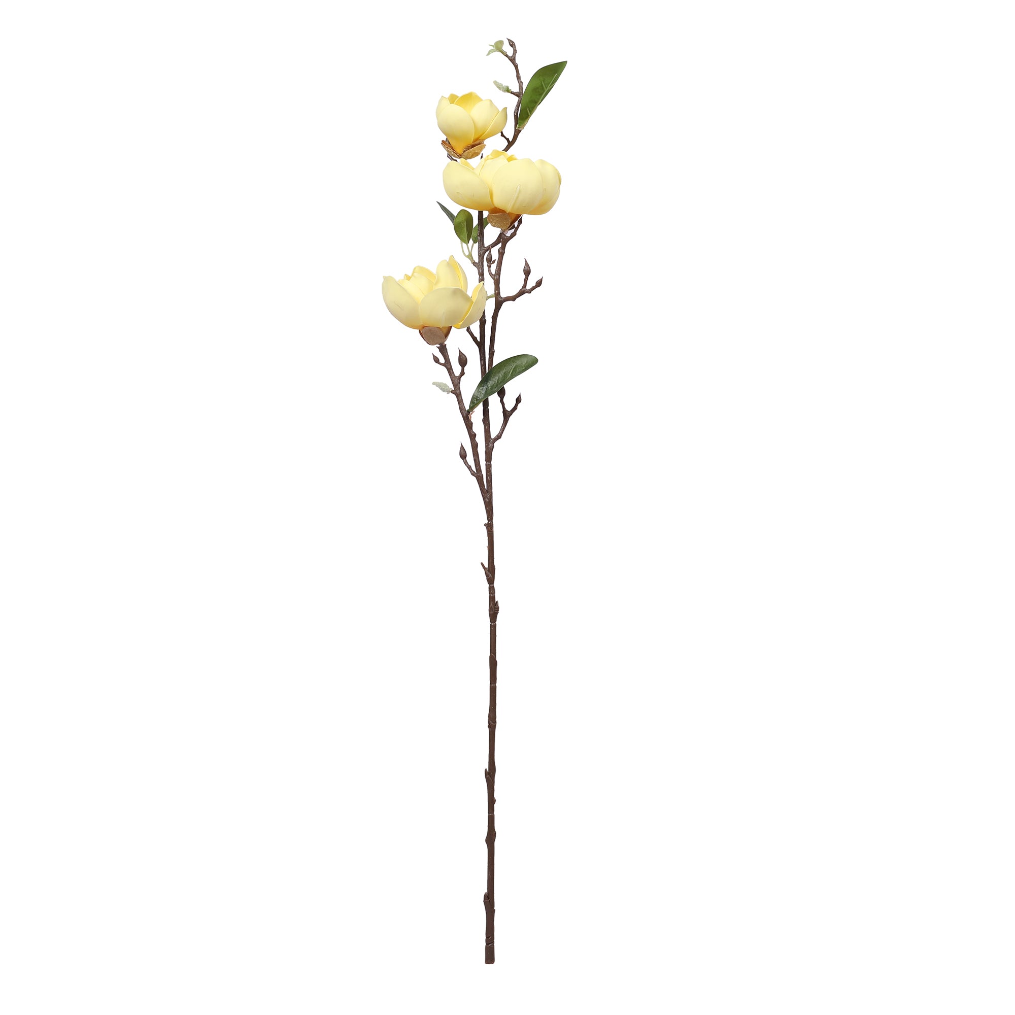 Blume Artificial Flower Magnolia Stem 94cm in Yellow Colour By Living Essence