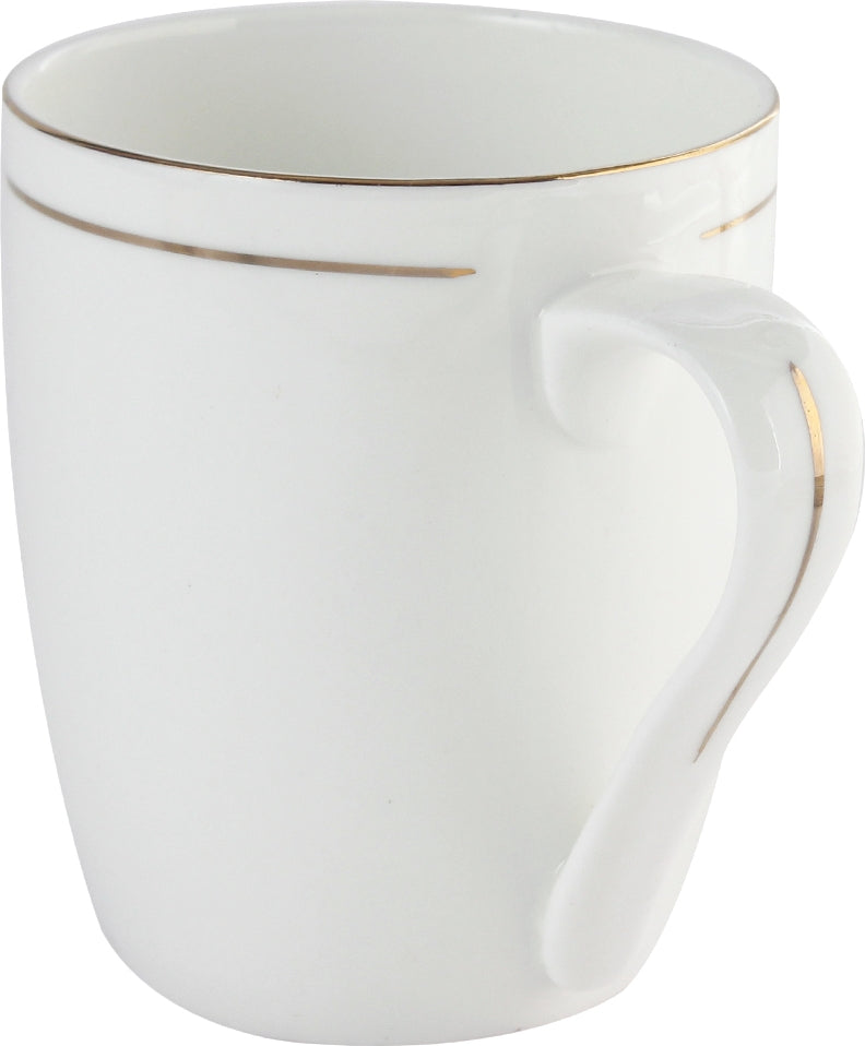 Avril Bone China Coffee Mug 310 Ml in White Colour
