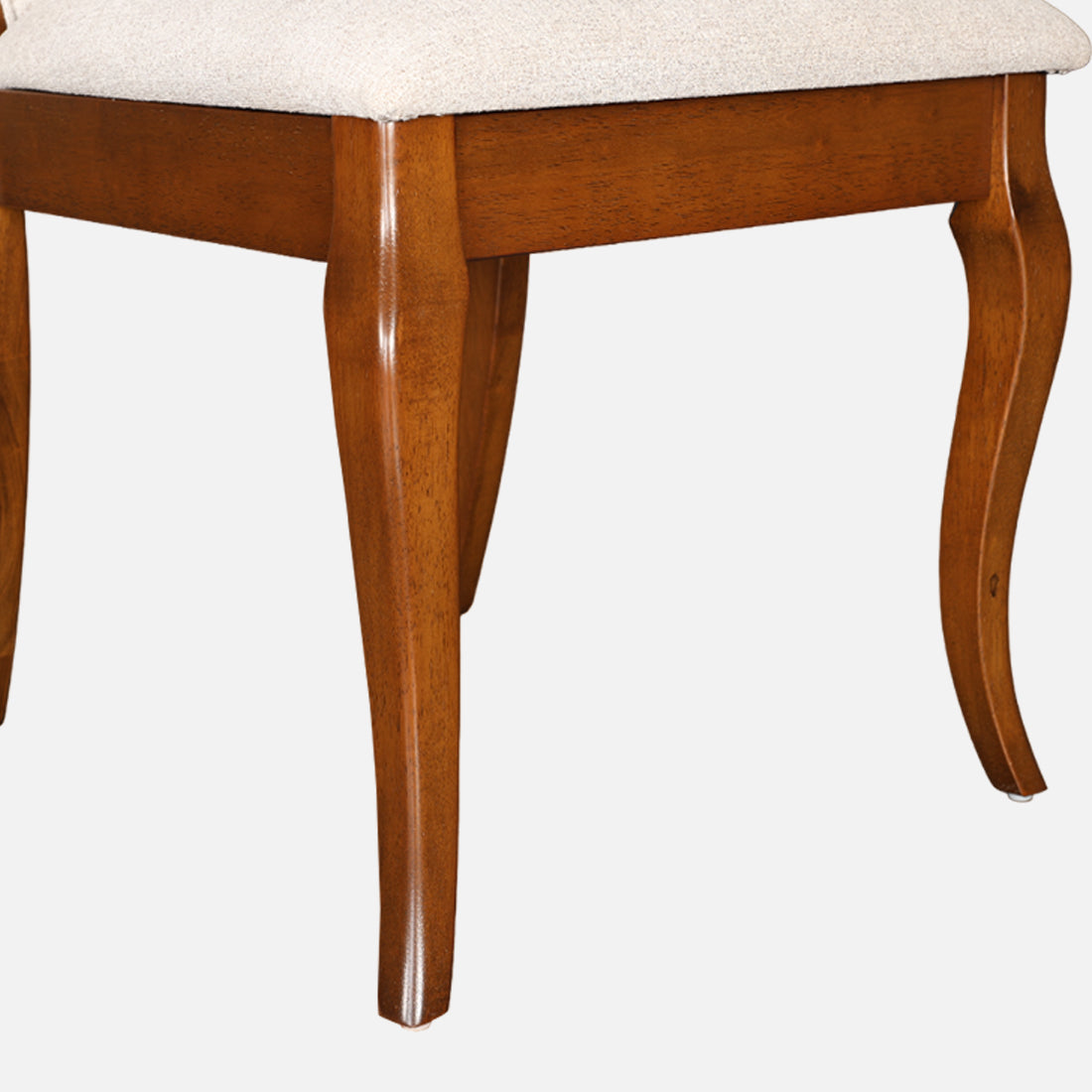 Florentine Marble Finish Six Seater Dining Set in Dark Walnut Colour