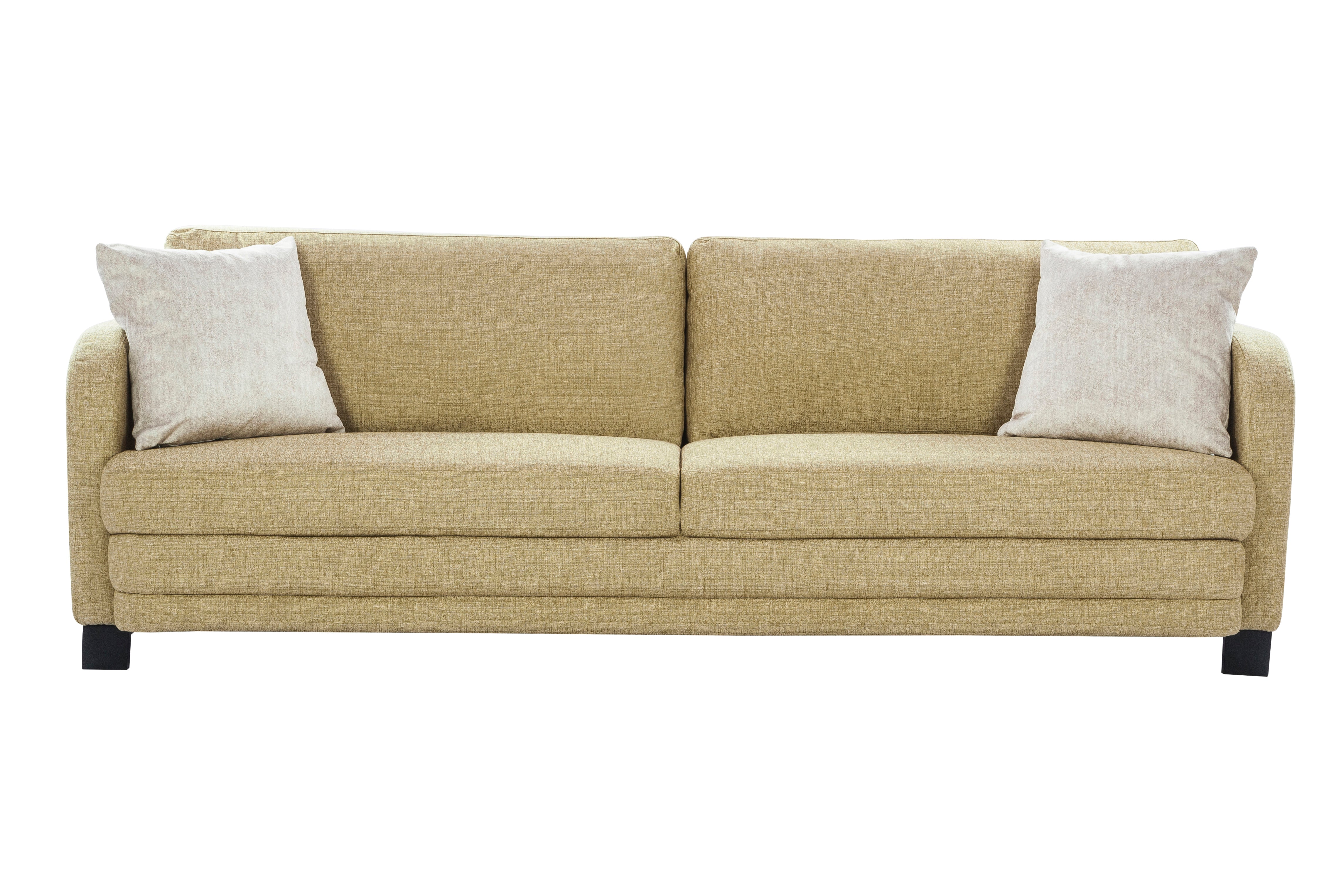 Grace Fabric Four Seater Sofa in Olive Colour
