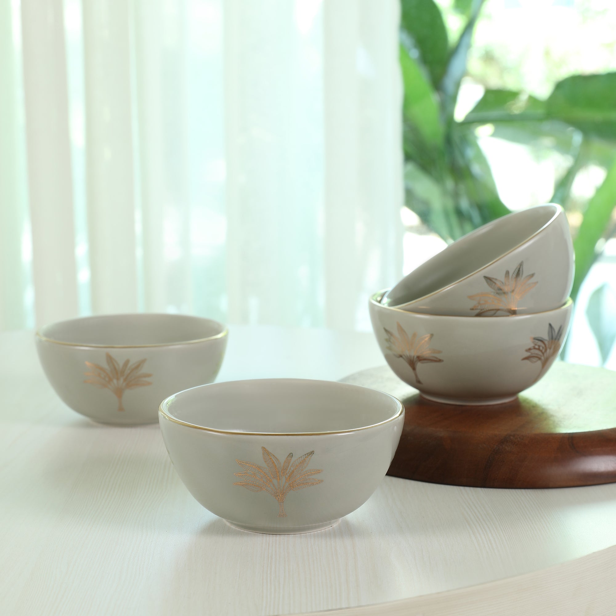 Living Essence Nelumbra Veg Bowl 11 Cm Set of 4Pcs