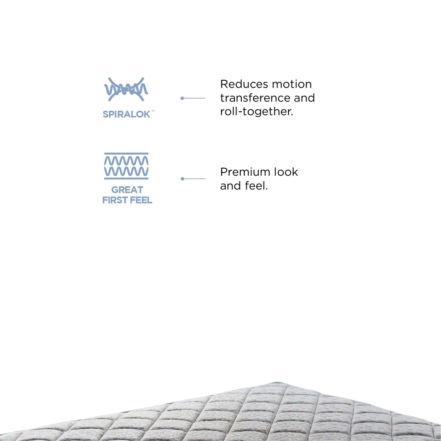 Restonic Sanibel Bonnel Spring Single Mattress 72x36x6 Inch in Beige Colour