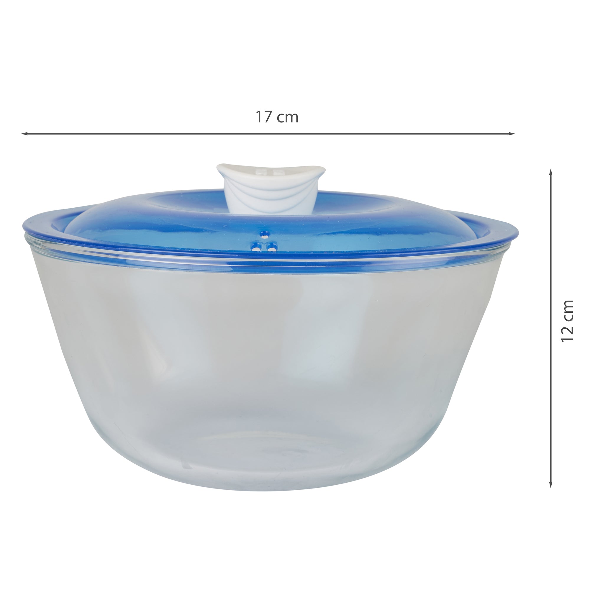 Kingston Glass Mixing Bowls Set of 3 in Transparent Colour
