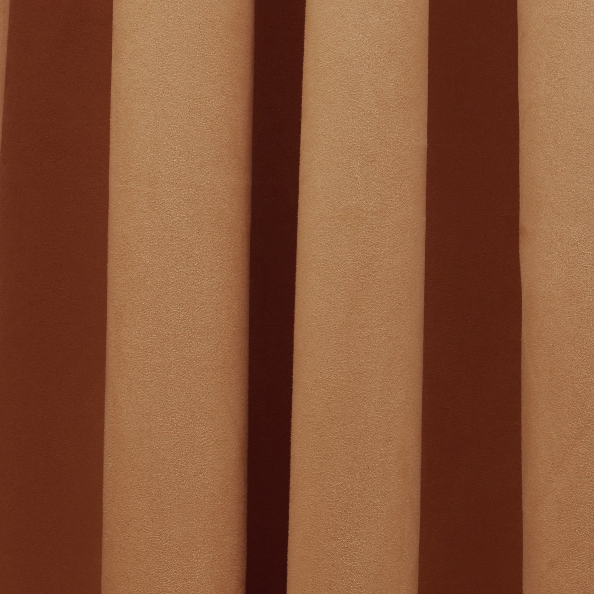 Nora Shades Solid Suede Dim Out Window Curtain 5 Feet in Brown Colour
