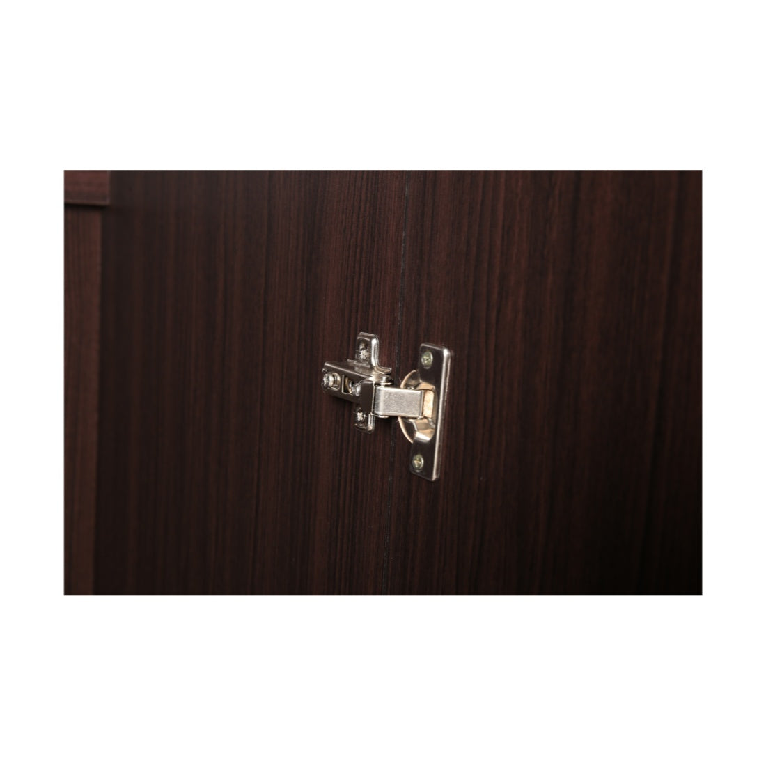 Willy Engineered Wood 3 door wardrobe in Walnut Colour