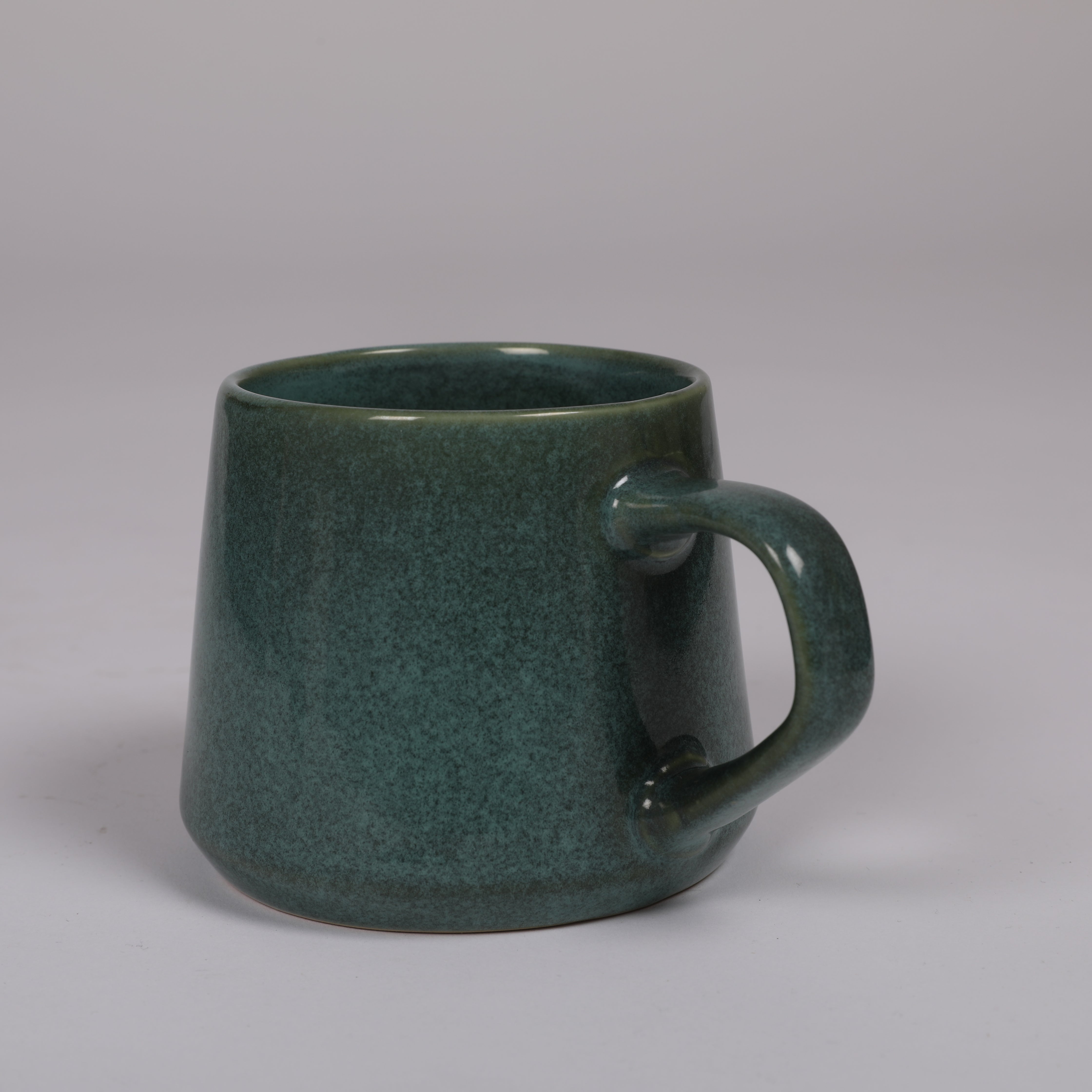 Living Essence Stoneware Mug Green 330ml Set of 2Pcs