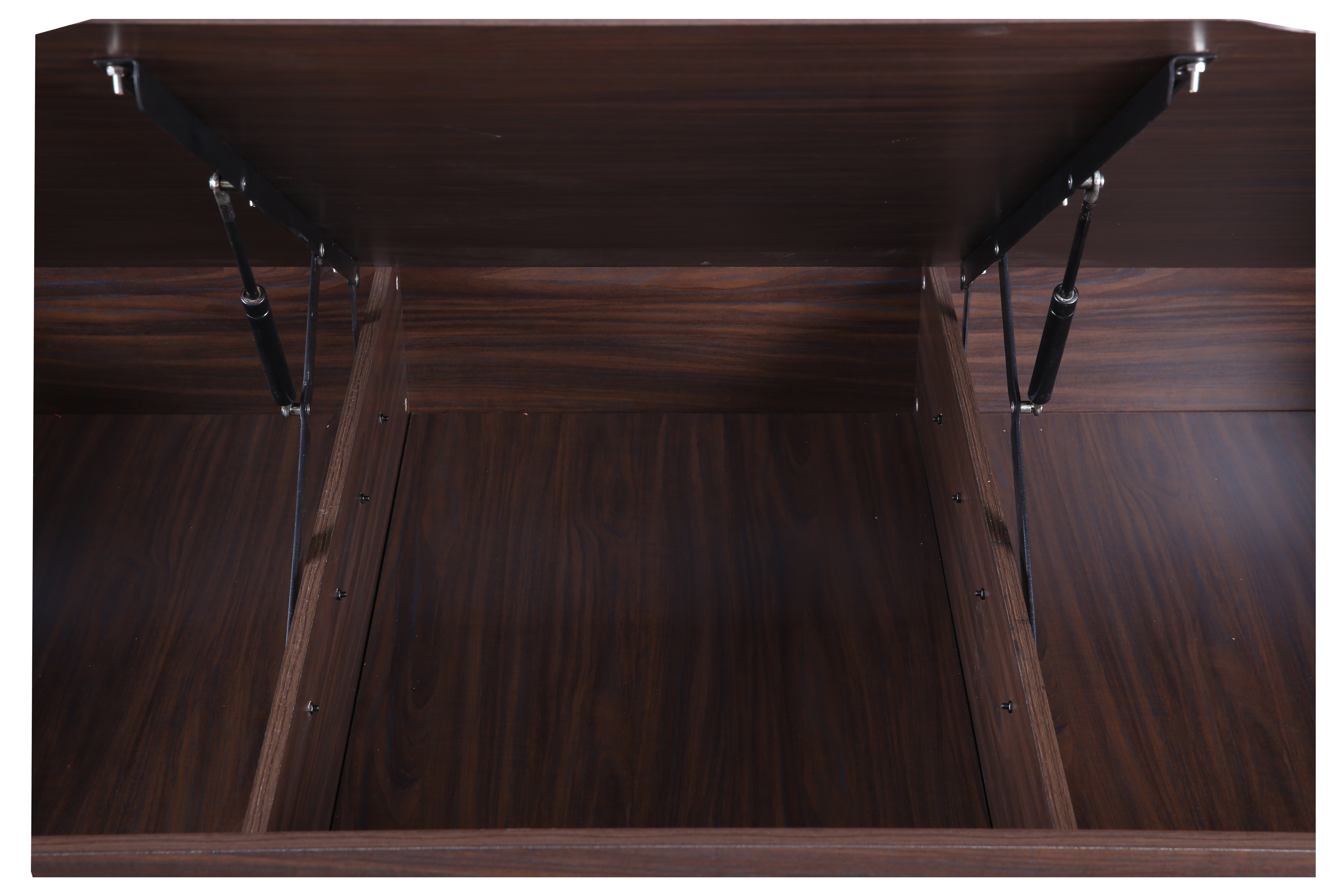 Bolton Queen Bed with Hydraulic storage in Walnut Colour