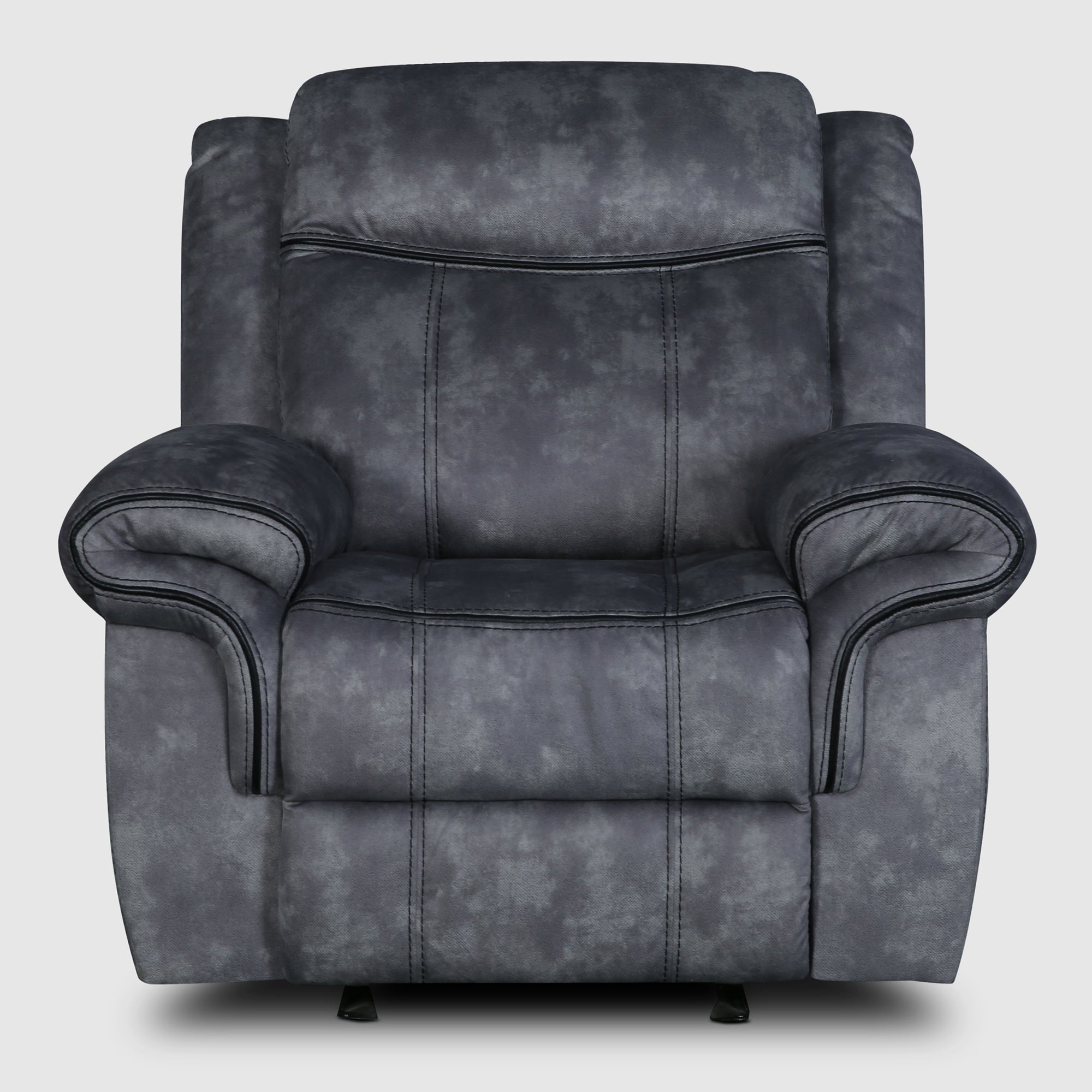 Enfield Fabric 1 Seater Rocker Recliner in Grey Colour