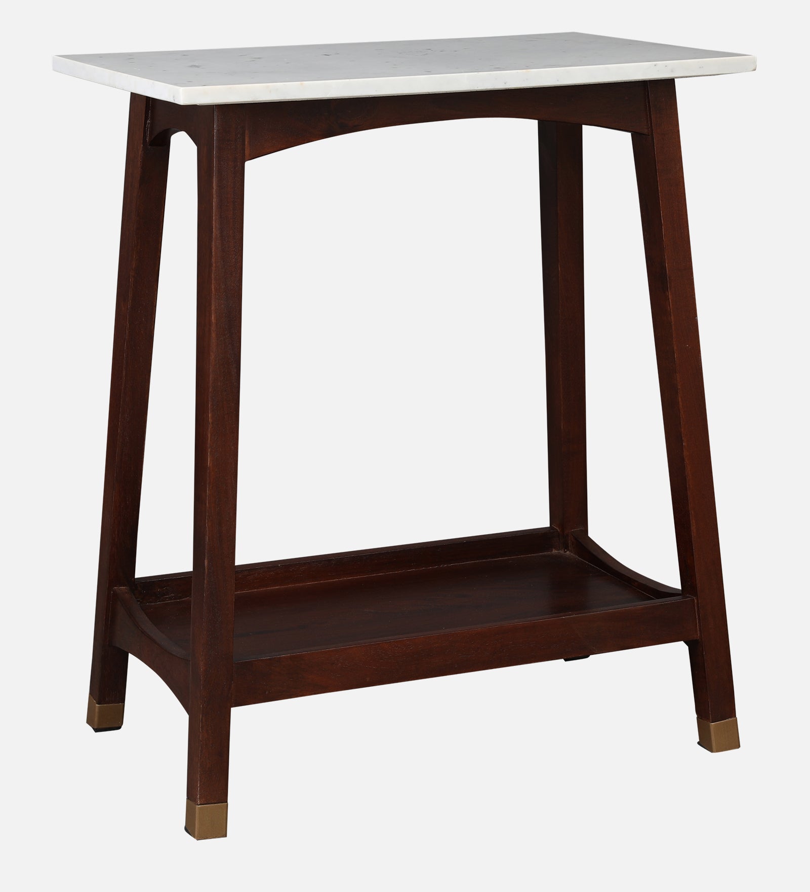 Dante Solid Wood Side Table in Walnut Colour