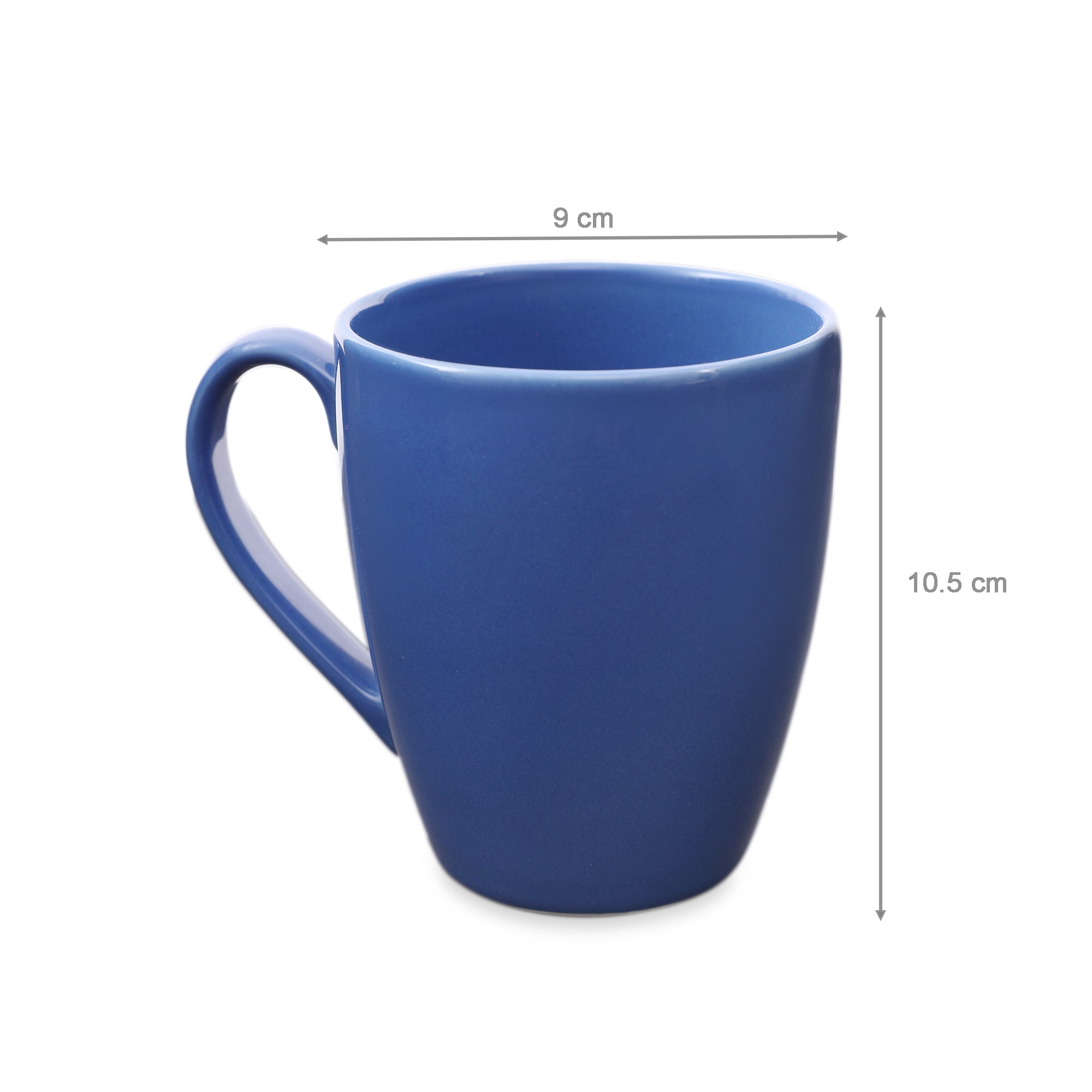 Palette Ceramic Coffee Mug 414 ML in Navy Blue Colour