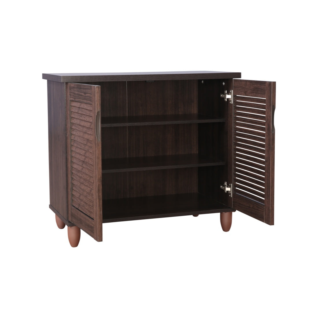Riveria Engineered Wood Shoe Rack in Wenge Colour