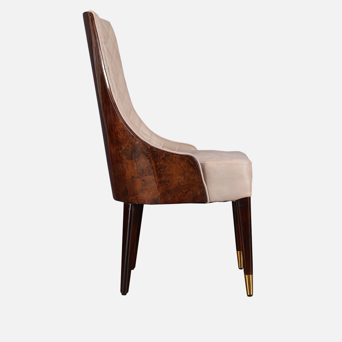 Delphine Dining Chair Set of 2 in Walnut Colour