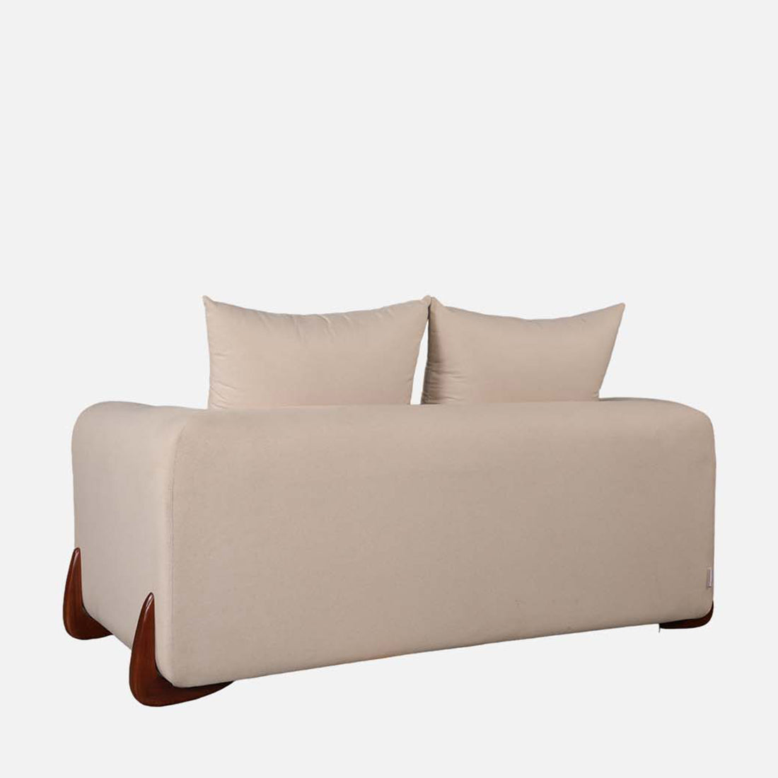 Bodhi Fabric Two Seater Sofa in Beige Colour
