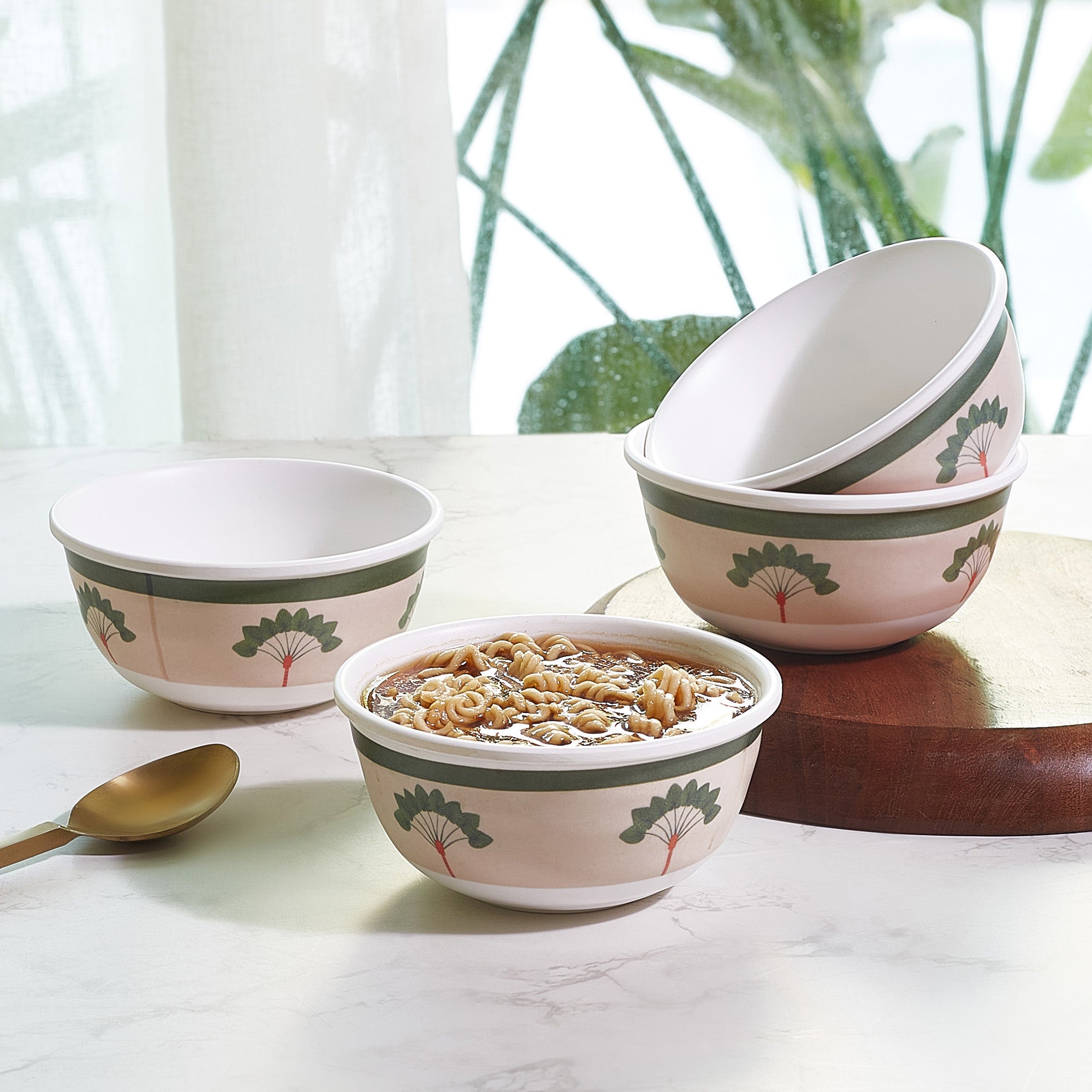Living Essence Oasis Soup Bowl 4.5 inch Set of 4Pcs