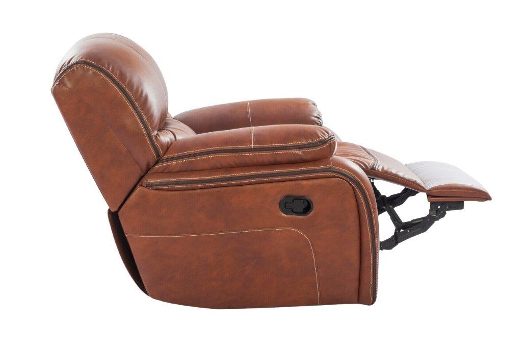 Tigris Leatherette Single Seater Recliner in Brown Colour