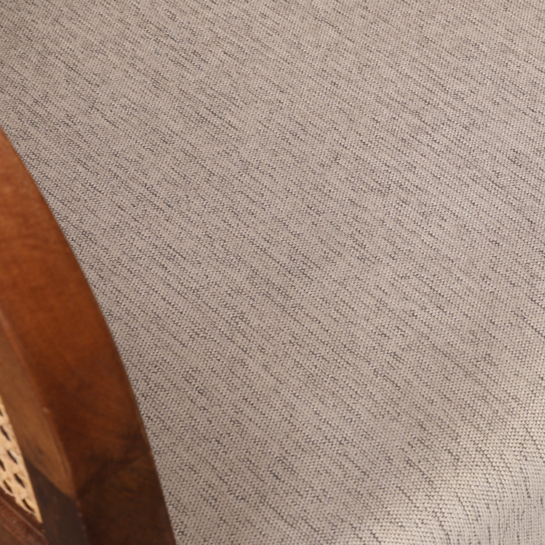 Siam Solidwood Single Seater Sofa in Beige Colour