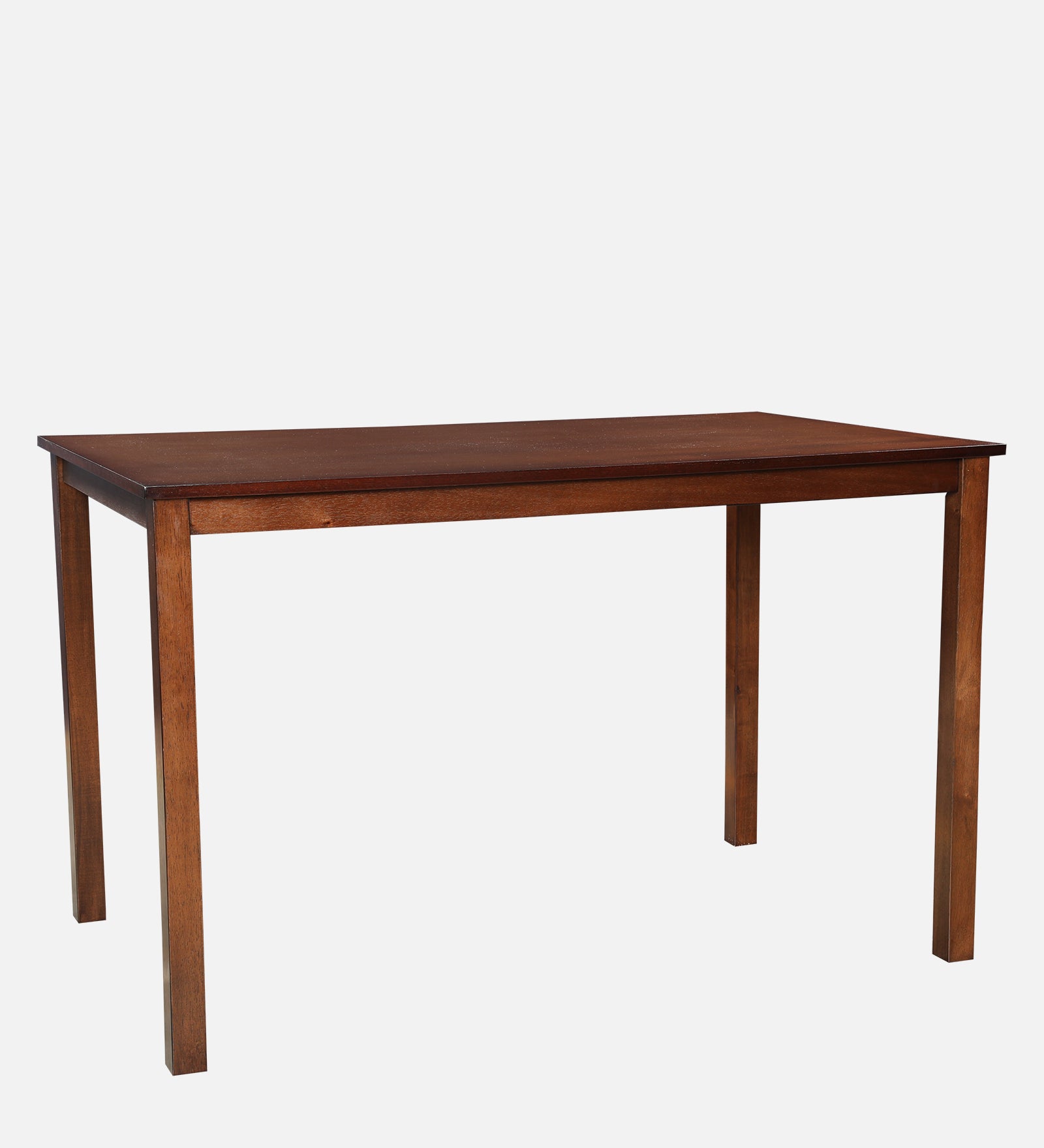 Aravali Rubber Wood Four Seater Dining Table in Antique Cherry Colour