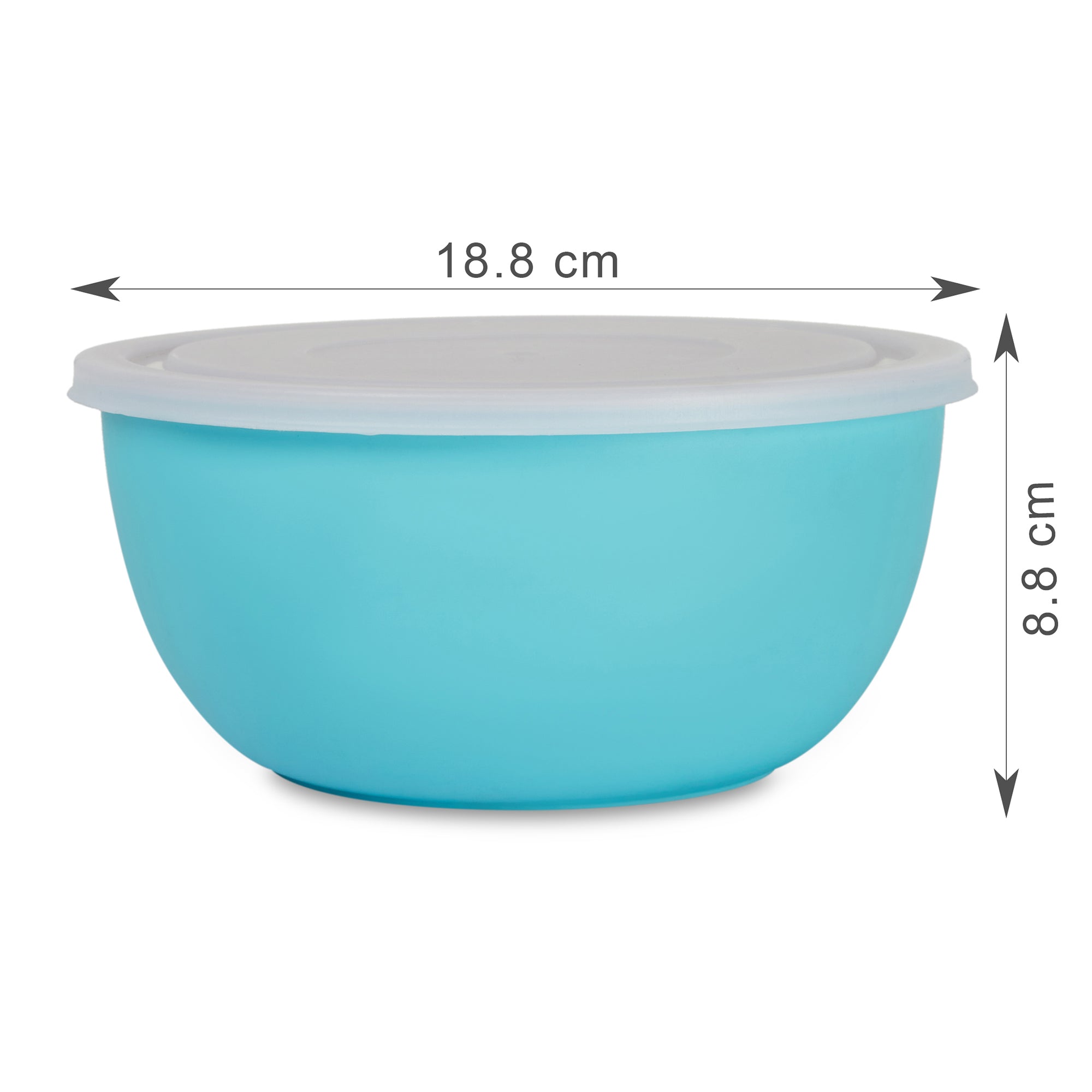 Fiesta Stainless Steel Microsafe Bowl Set of 4 in Teal Colour