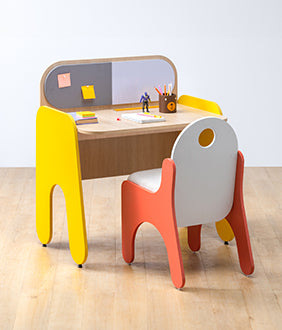 Rockstar  Study Desk in Yellow Colour