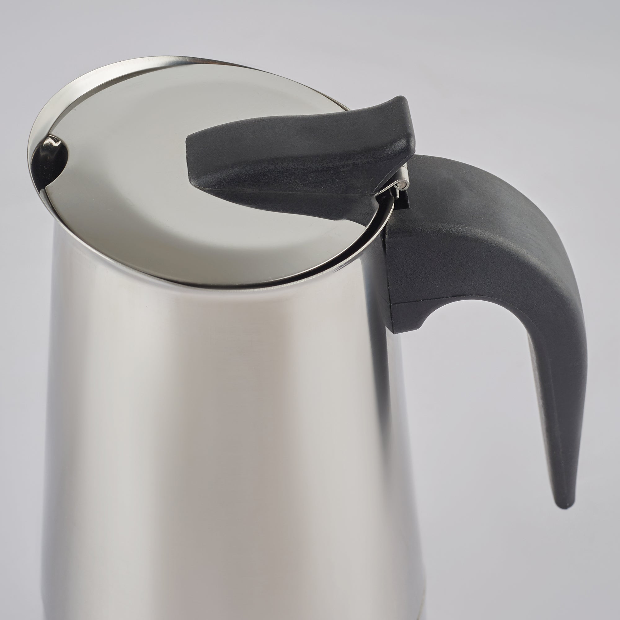 Brew Steel Moka Pot Coffee Maker 450 ml in Silver Colour