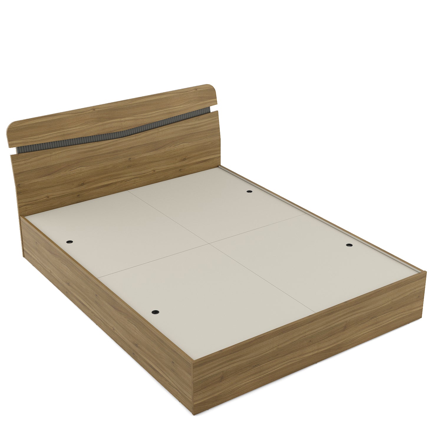 Paula King Engineer Wood King Bed With Box Storage
