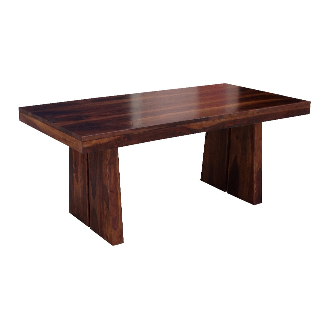 Austin Sheesham Wood(Rosewood) 6 Seater Dining Table in Honey Colour