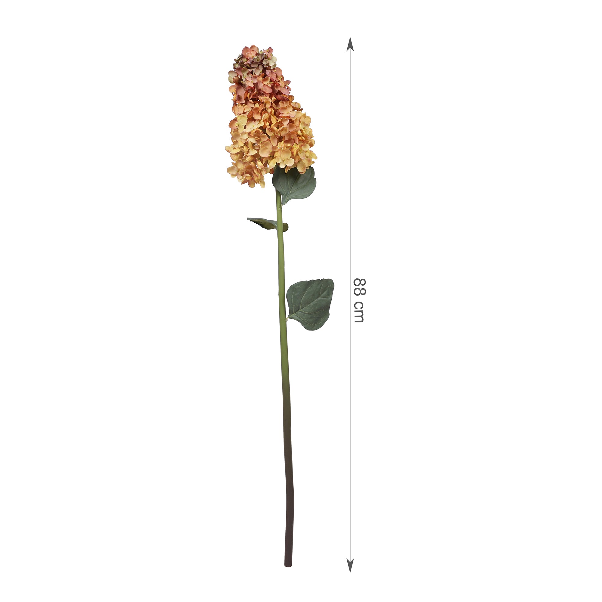Blume Artificial Flower Hydrangea Stem 88cm in Yellow Colour By Living Essence