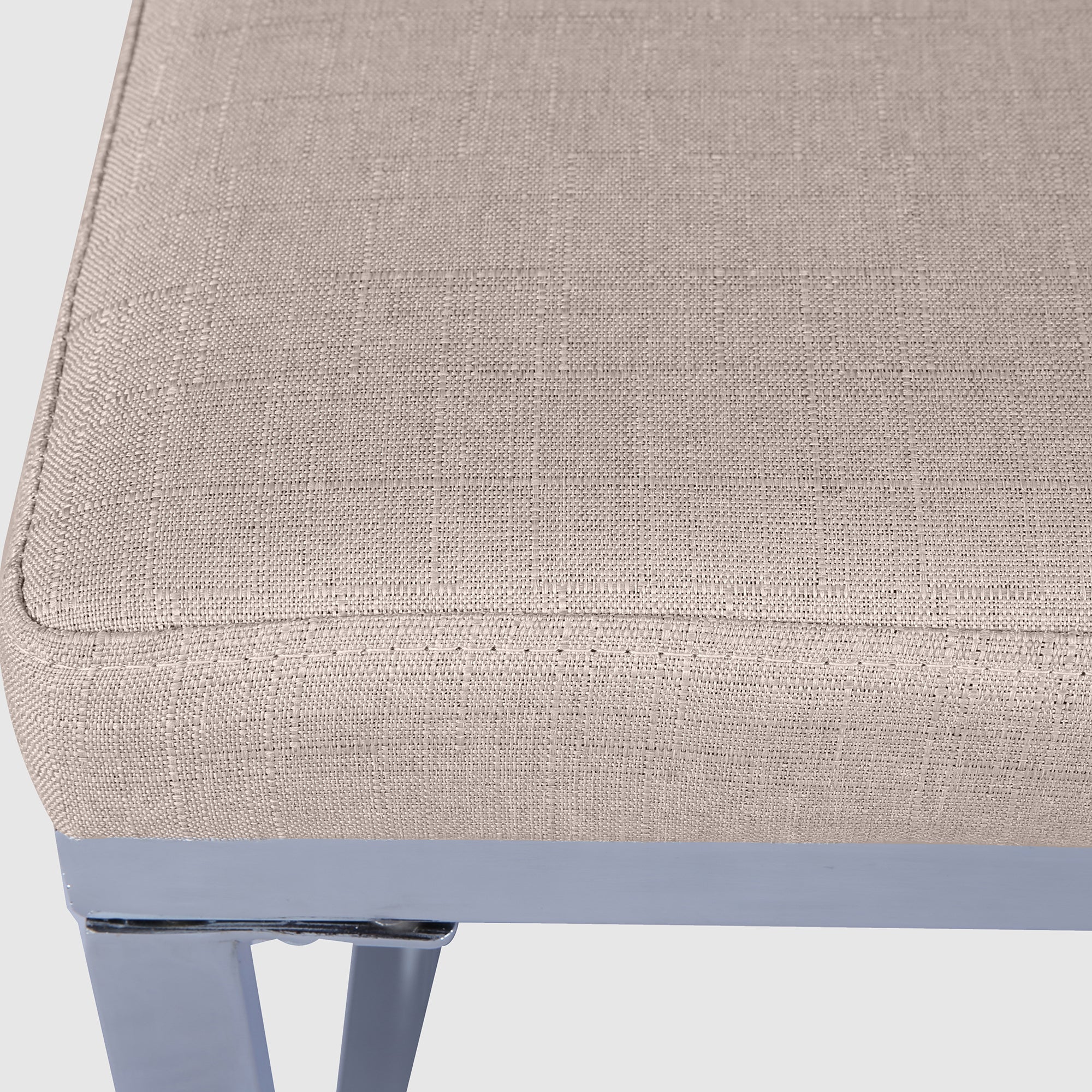 Opera Metal Dining Bench for 4 Seater in Beige Colour