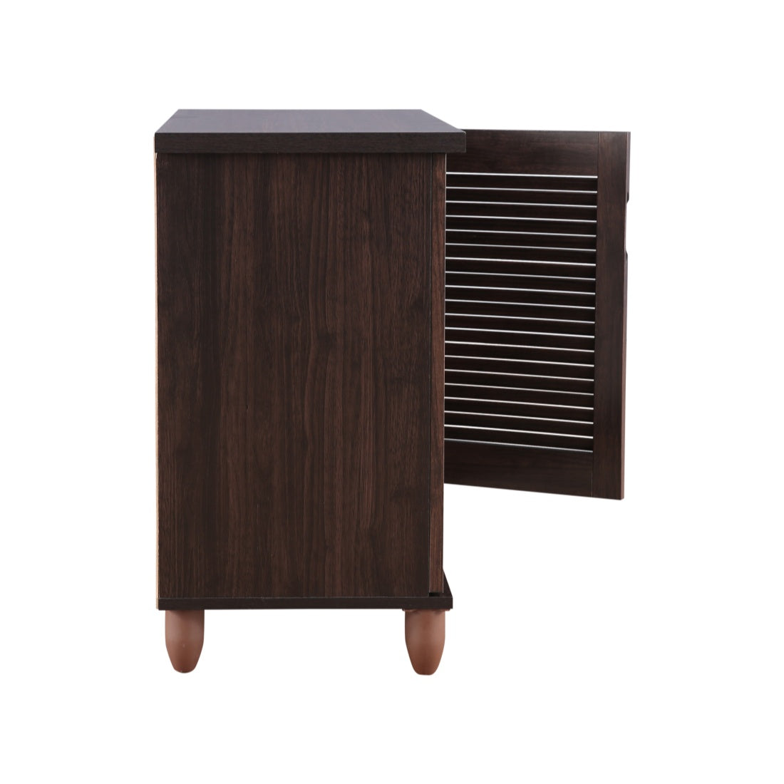 Riveria Engineered Wood Shoe Rack in Wenge Colour