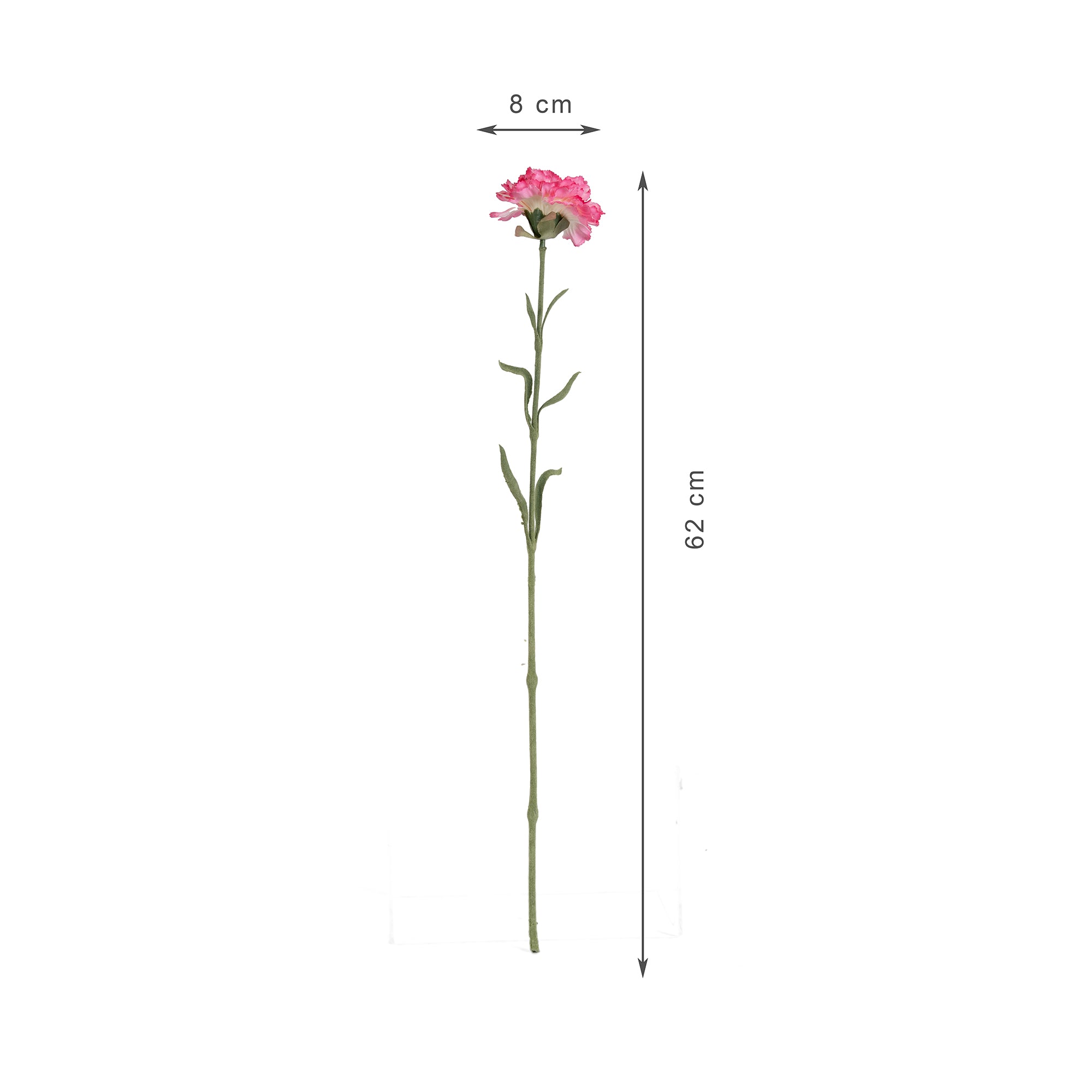 Elora  Pink Carnation Faux Flower 62 Cm in Pink Colour