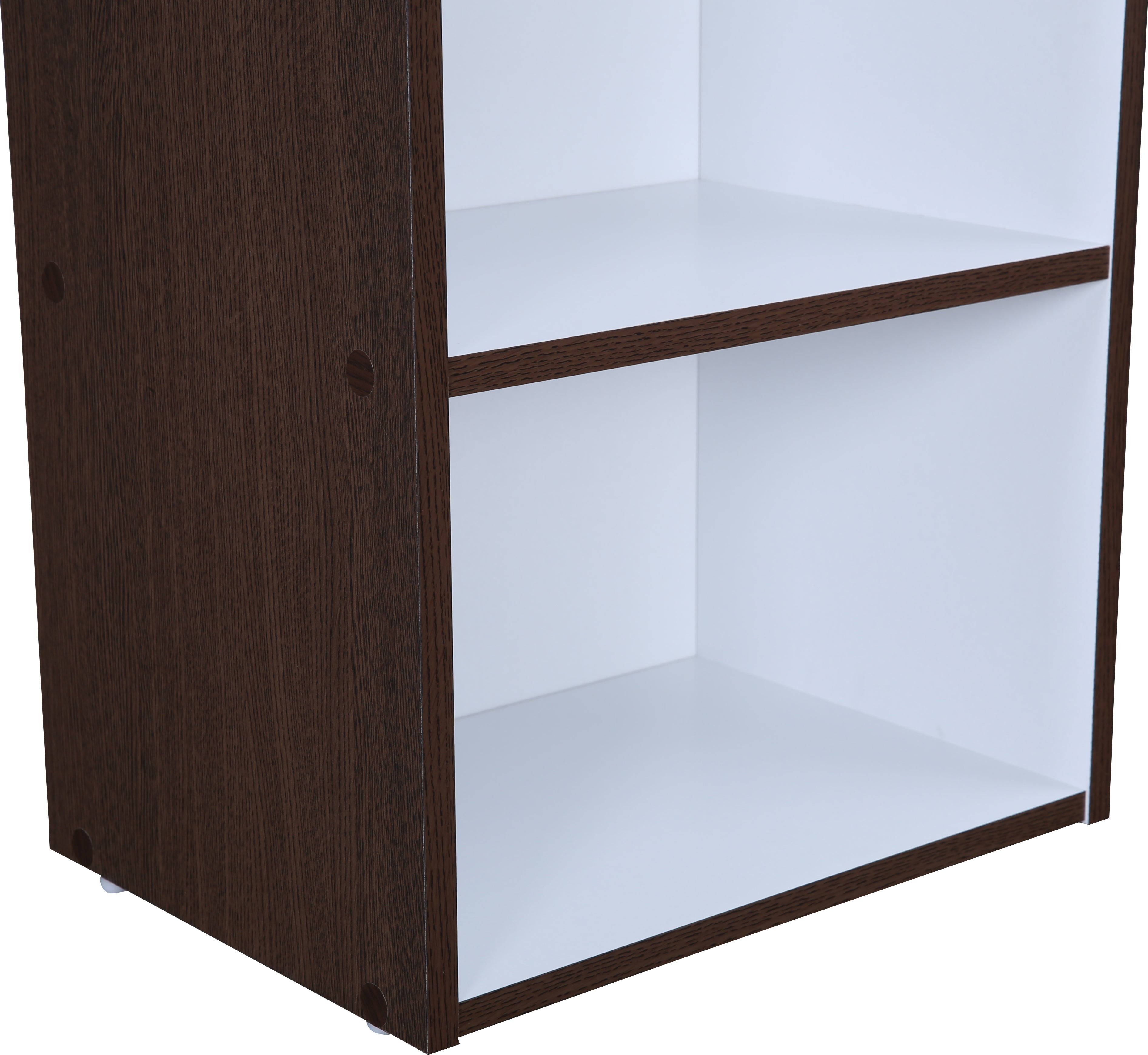 Mezzola Engineered Wood 3 Tier Bookshelf Small in Wenge Colour