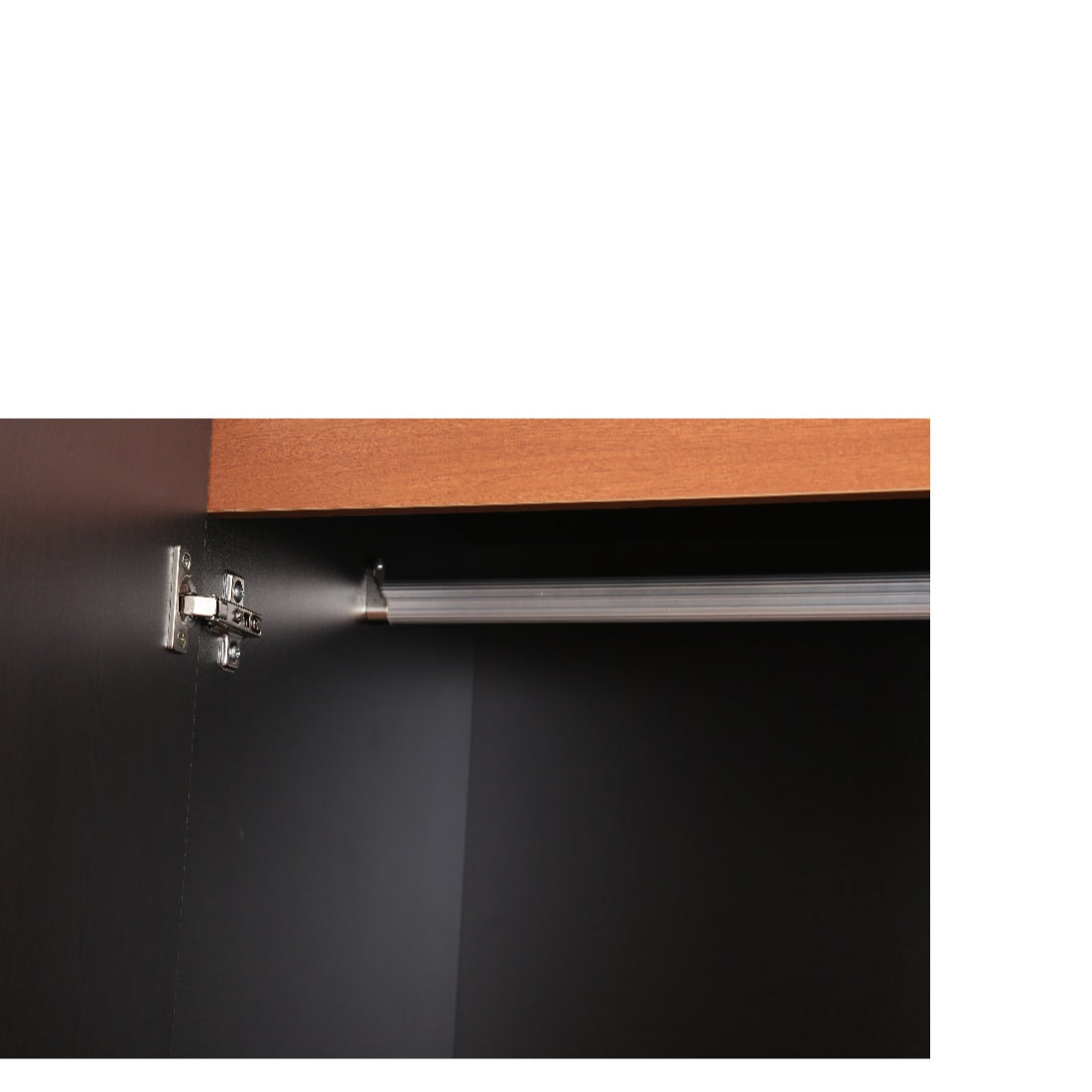 Swirl Three door Wardrobe in Wenge Colour