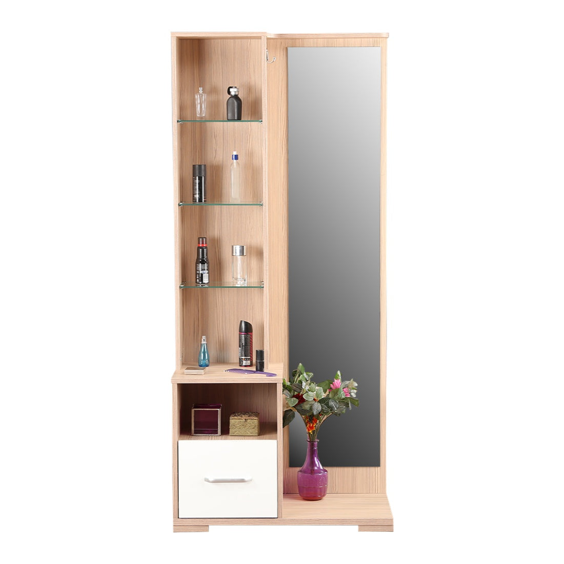 Ambra Dresser with mirror in Oak Colour