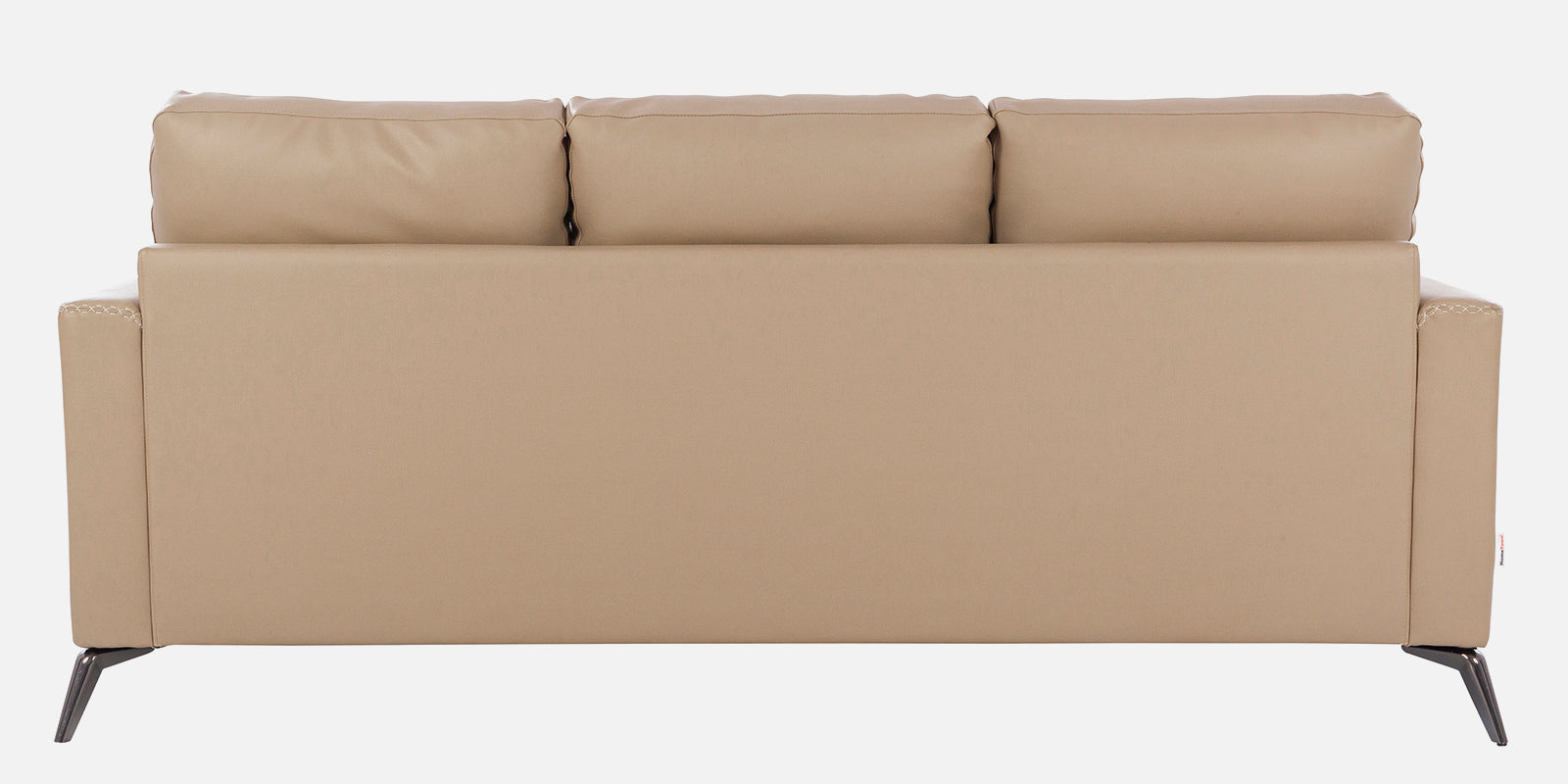 Soren Half Leather Three Seater Sofa in Mushroom Colour