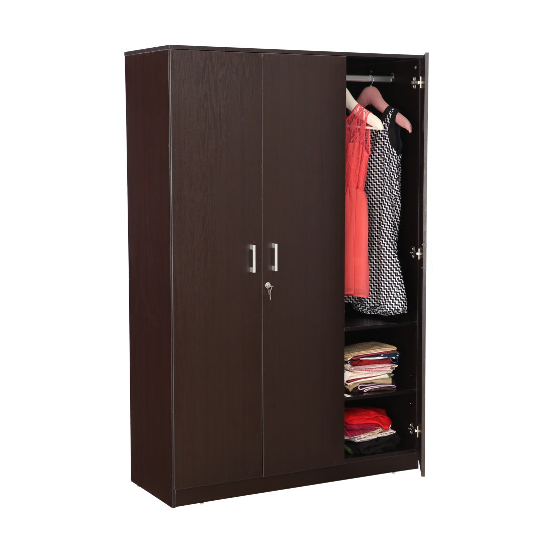 Prime Three door Wardrobe in Wenge Colour
