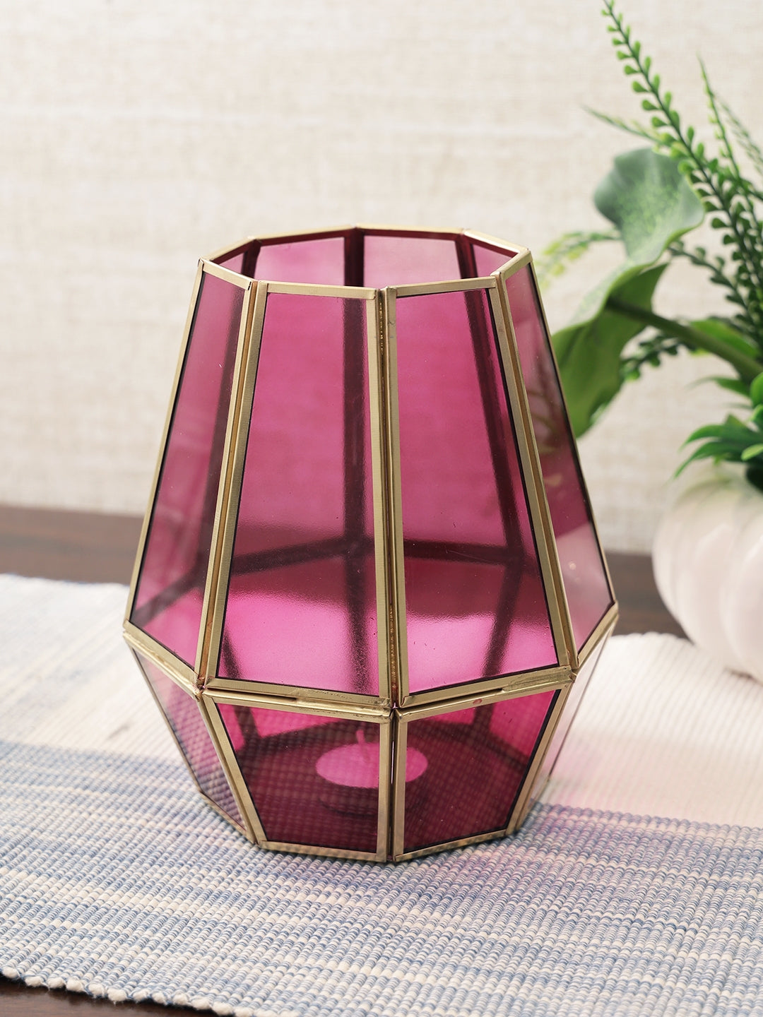 Darbar Metal Lanterns 18Cm in Gold Colour