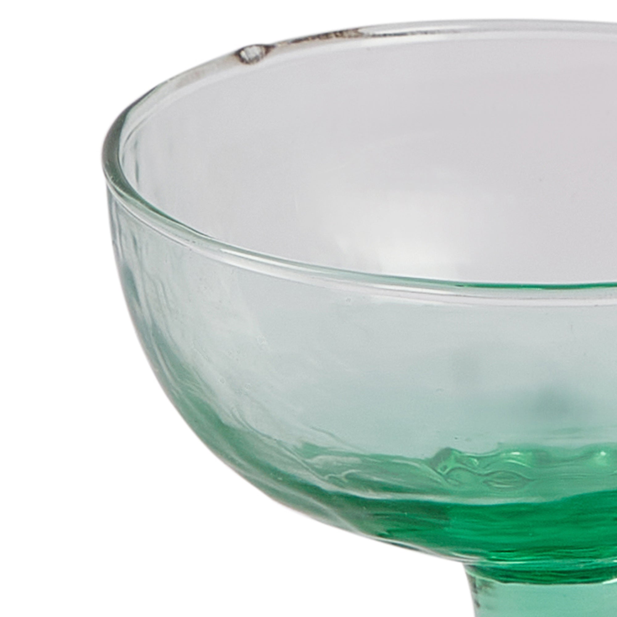 Ikigai Hammered Dessert Bowl Set of 4 in Green Colour