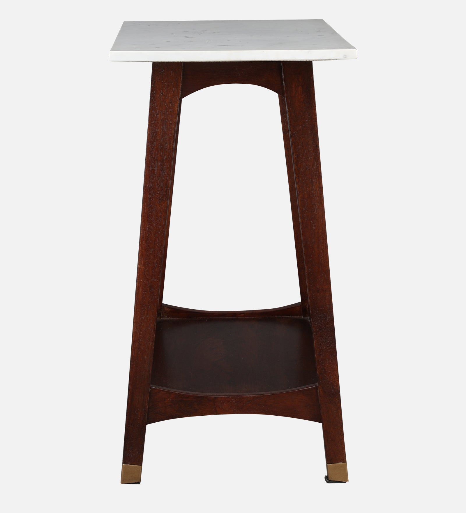 Dante Solid Wood Side Table in Walnut Colour