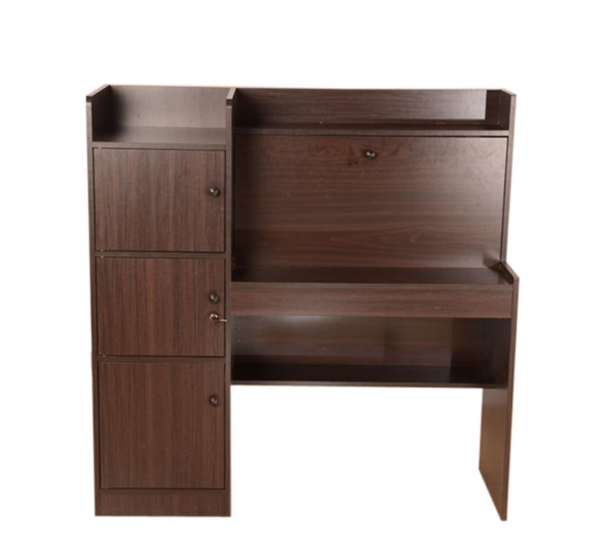Vento Engineered Wood Study Table in Wenge Colour