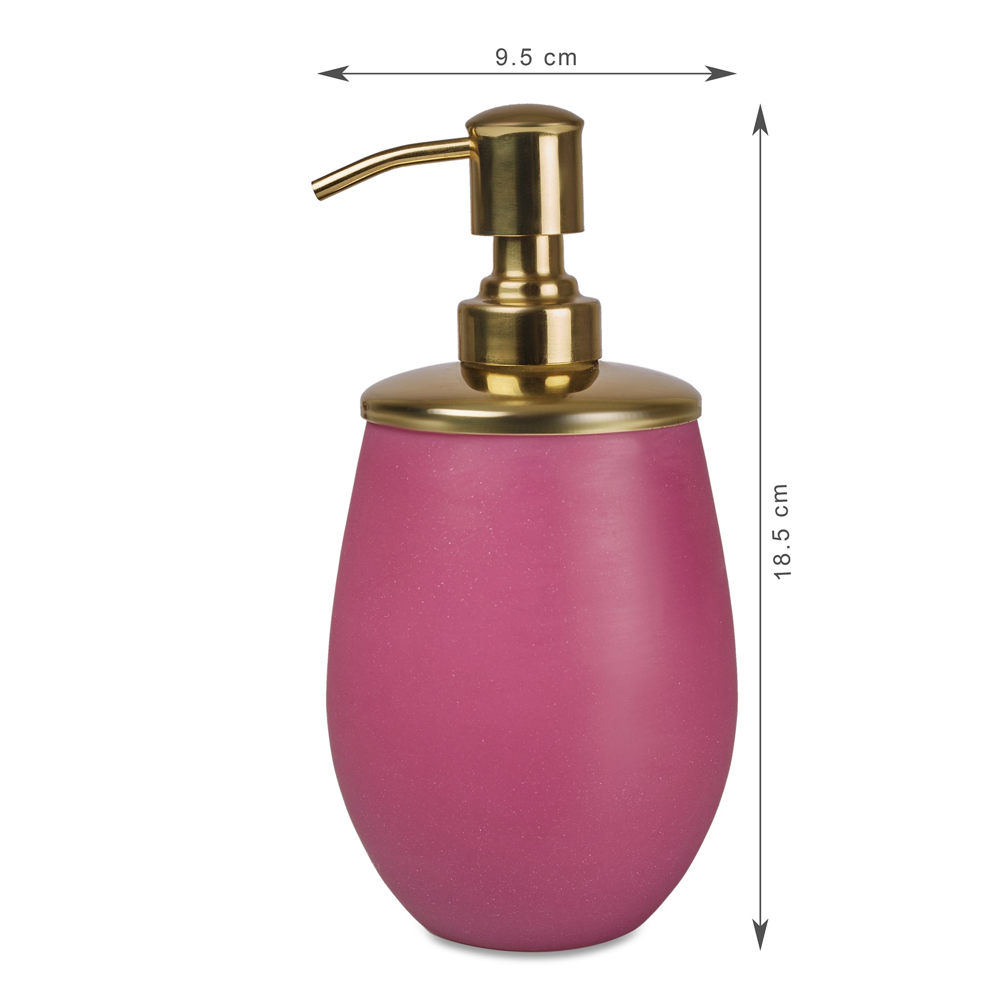 Emilia Glass Frosted Colored Liquid Soap Dispenser in Plum Colour