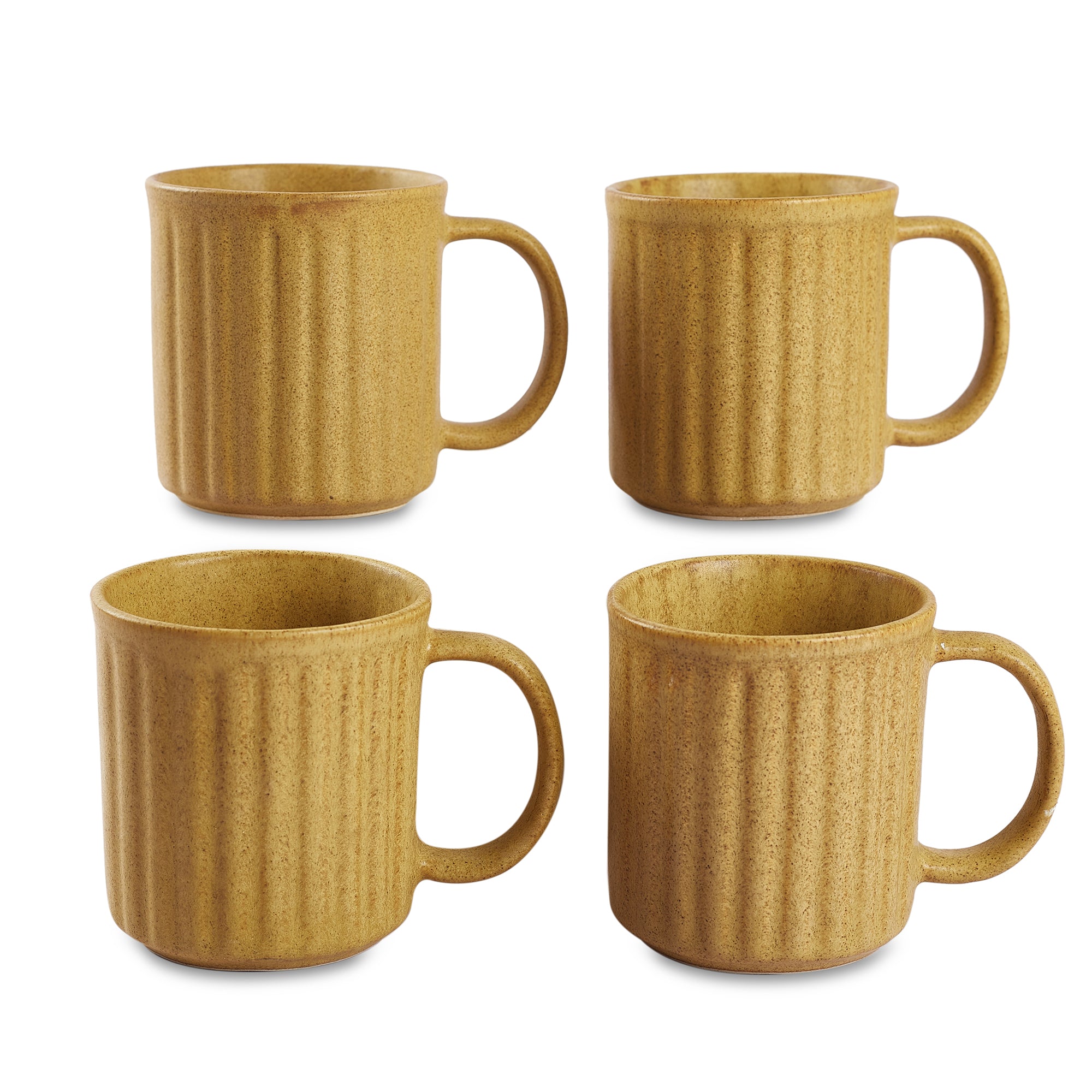 Living Essence WabiSabi Beige Mug Set of 4Pcs