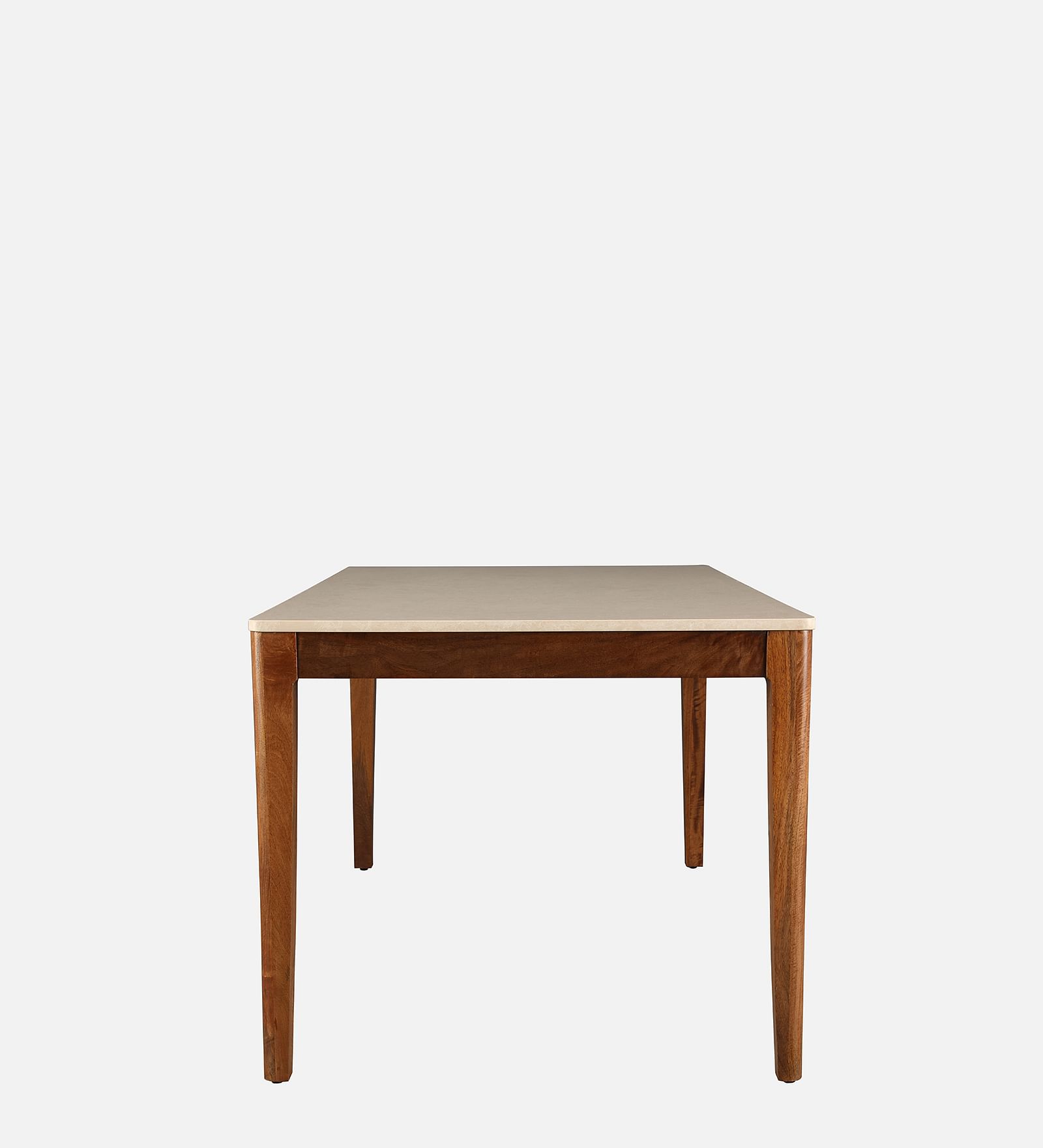 Siam Marble Top Six Seater Dining Set in Walnut Colour