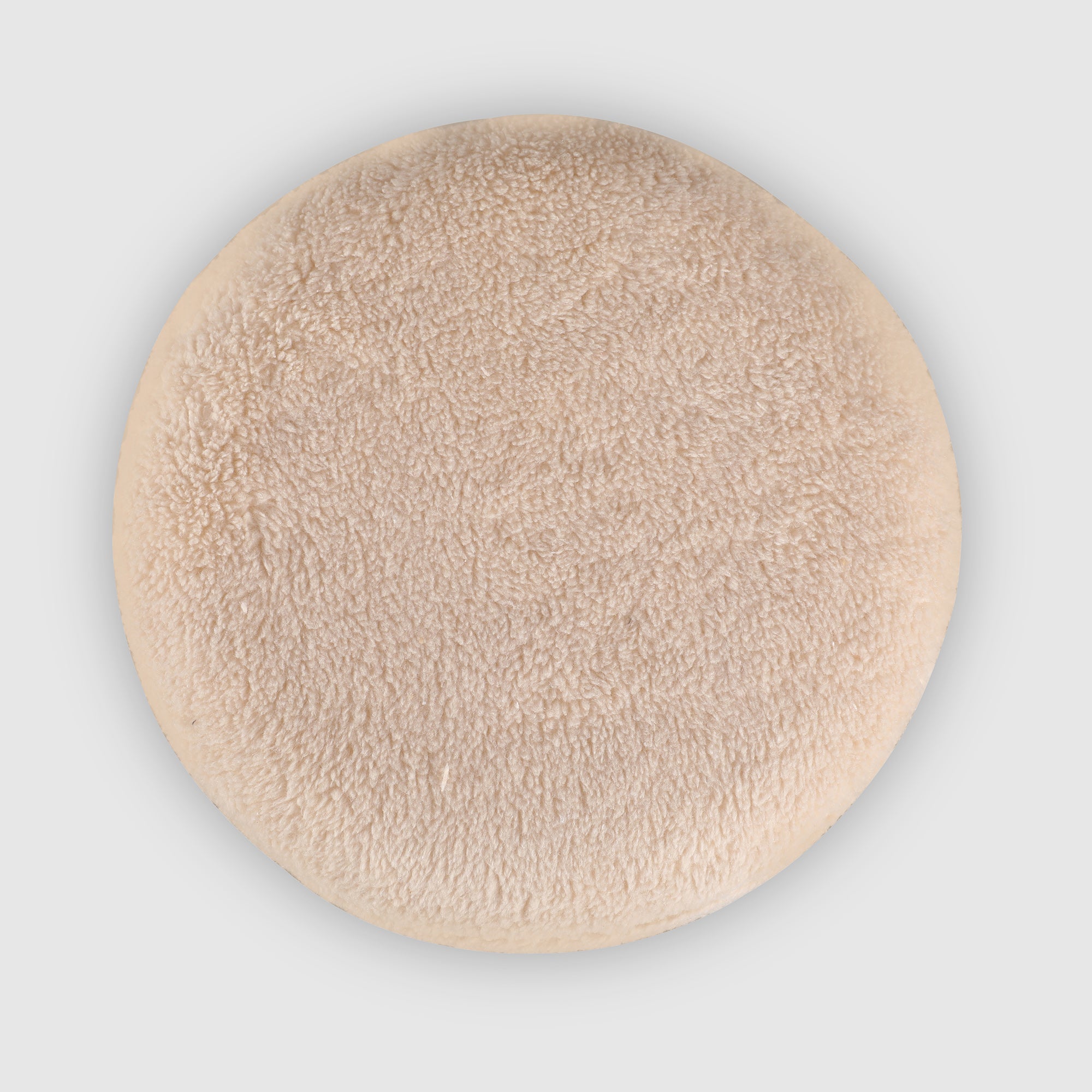 Cashmere Fabric Ottomans in Beige Colour