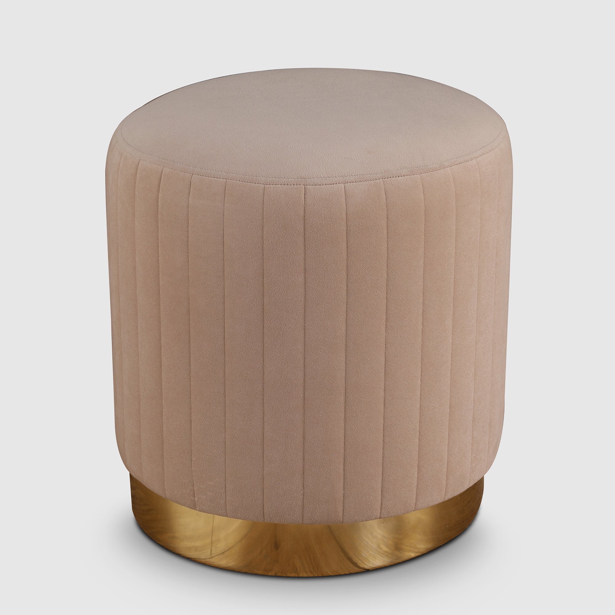 Francesca Fabric Ottomans in Beige Colour