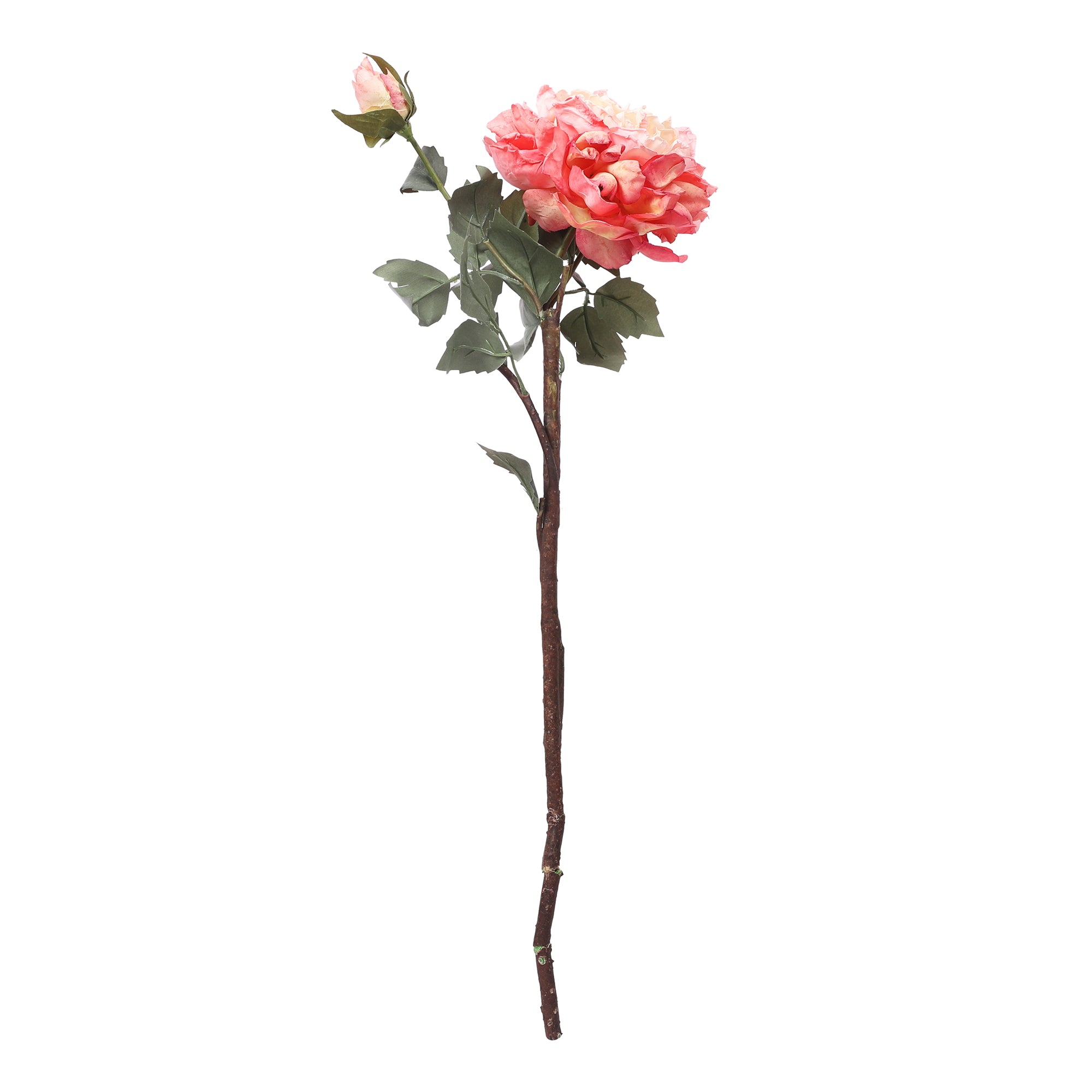 Blume Artificial Flower Rose Stem 58cm in Pink Colour By Living Essence