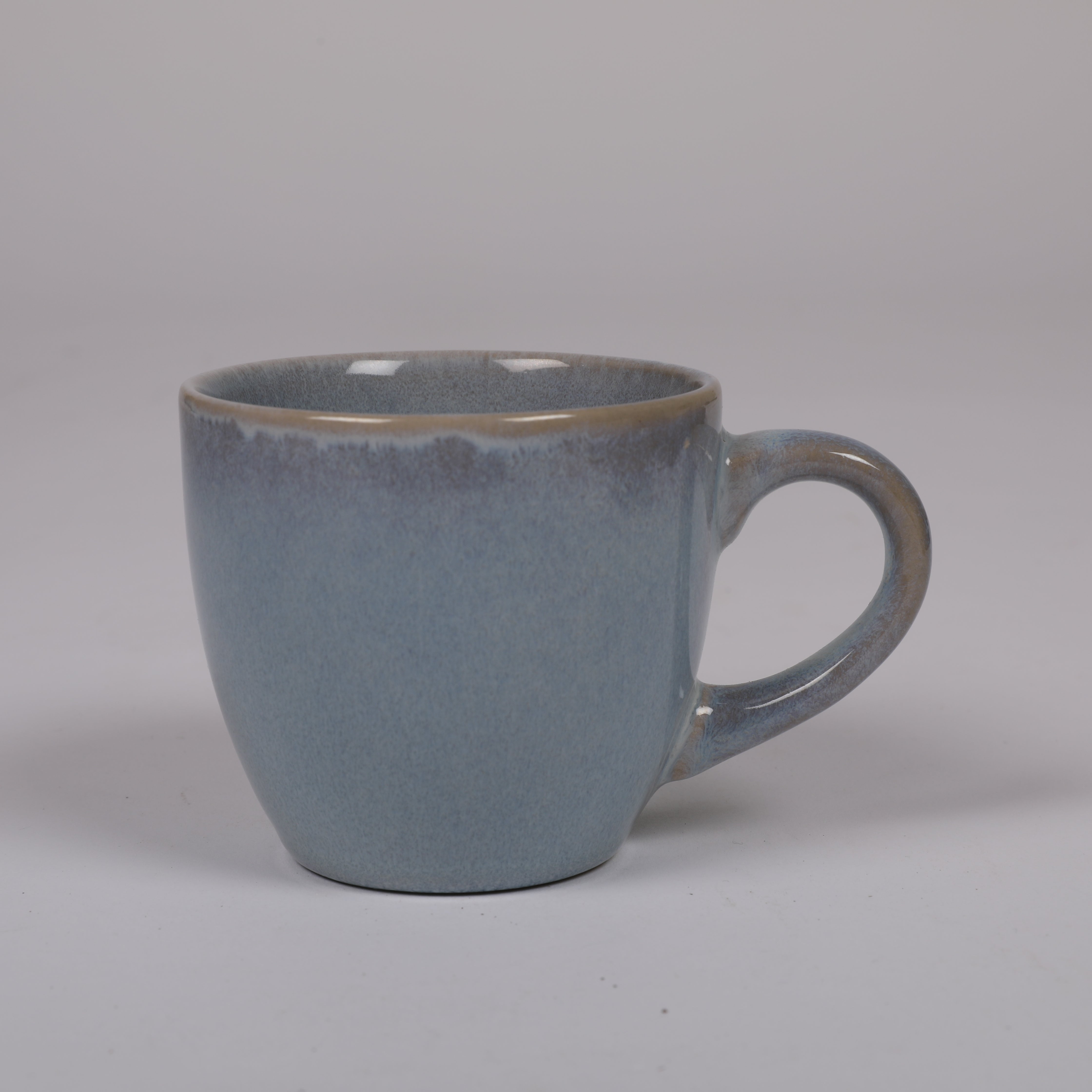 Living Essence Earl Cup & Saucer Set of 4 Pcs in Ocean Blue Colour