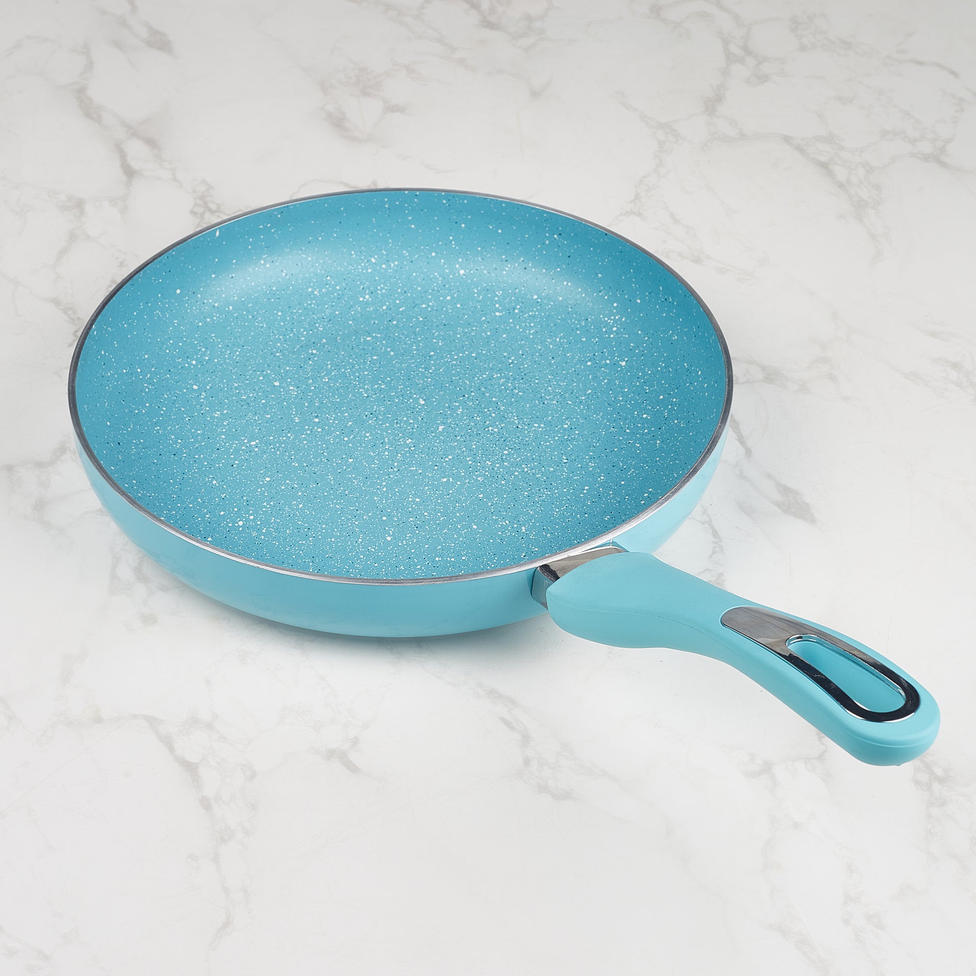 MasterCook+ 100% Virgin Aluminium Non-Stick Fry Pan 24cm in Teal Colour