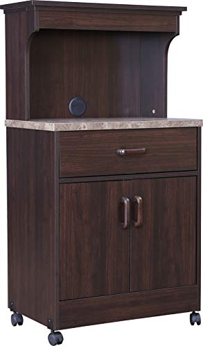 Murano Marble Finish Top Microwave Unit in Wenge Colour